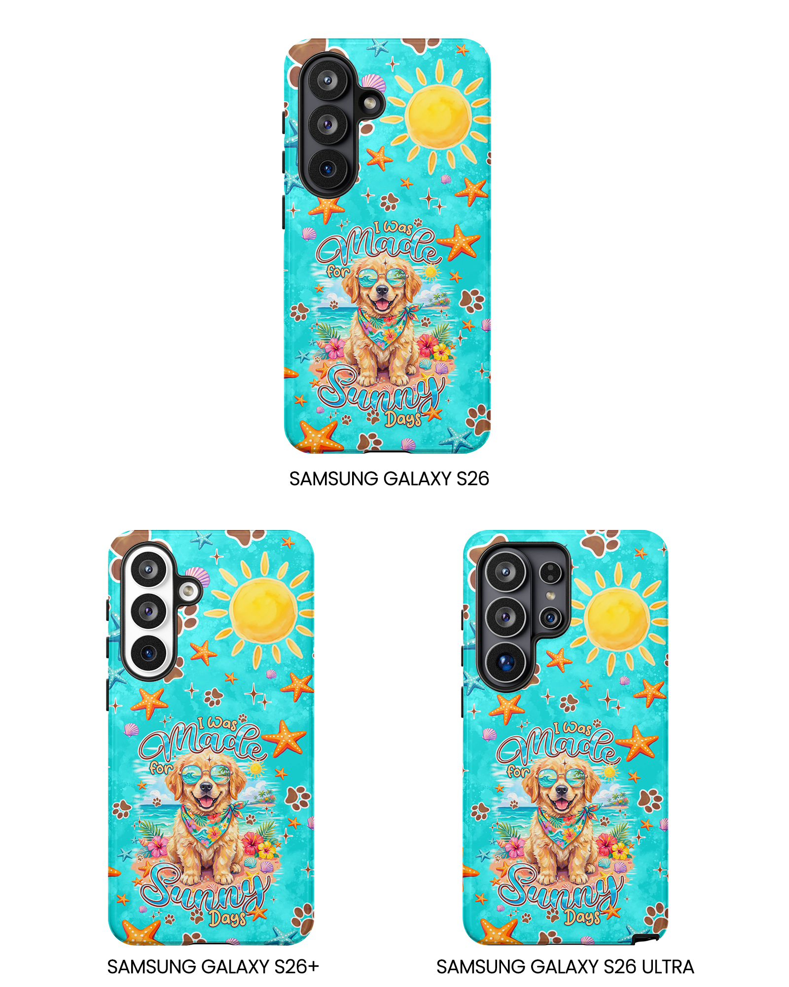 I WAS MADE FOR SUNNY DAYS GOLDEN RETRIEVER DOG PHONE CASE - TYPQ0206261