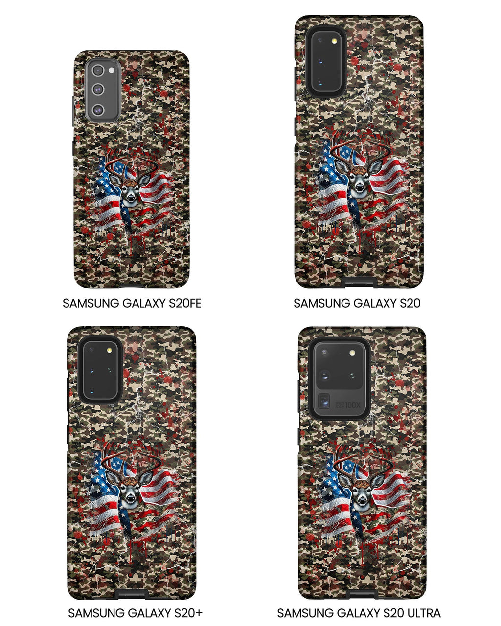 STARS AND STRIPES DEER HUNTING PHONE CASE - TLHG1905264