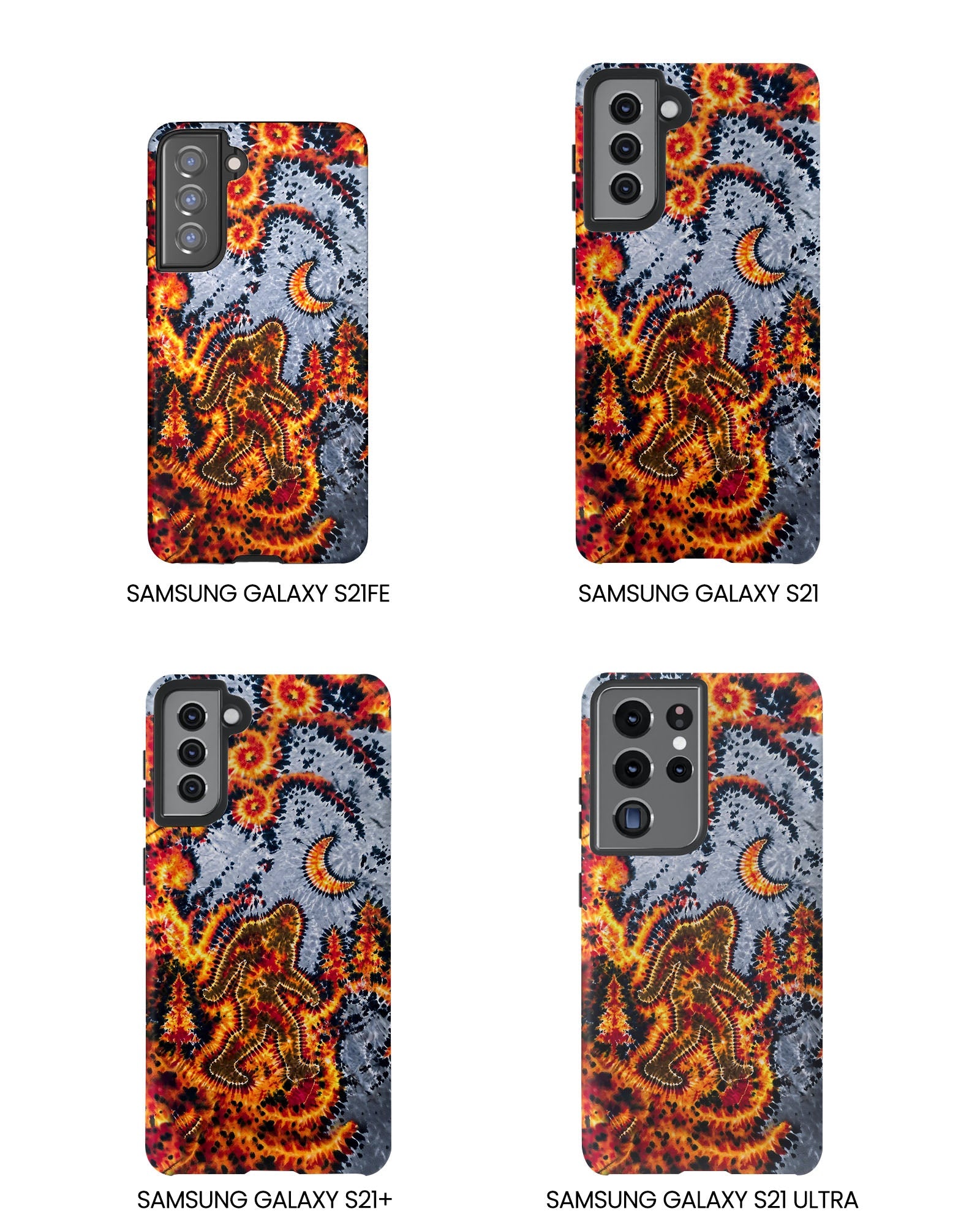 BIGFOOT IN FOREST CRESCENT MOON PHONE CASE  - TLHG2805264