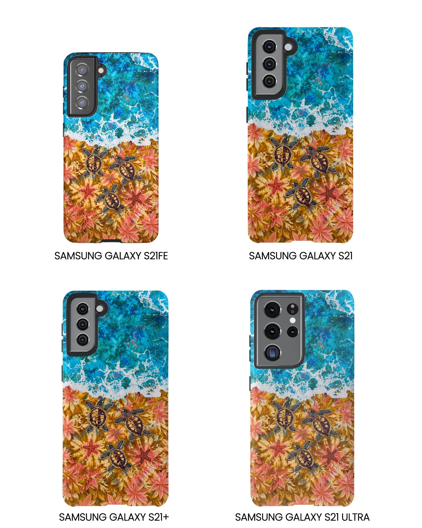 SEA TURTLE SALTY WAVES PHONE CASE  - TLHG1405264