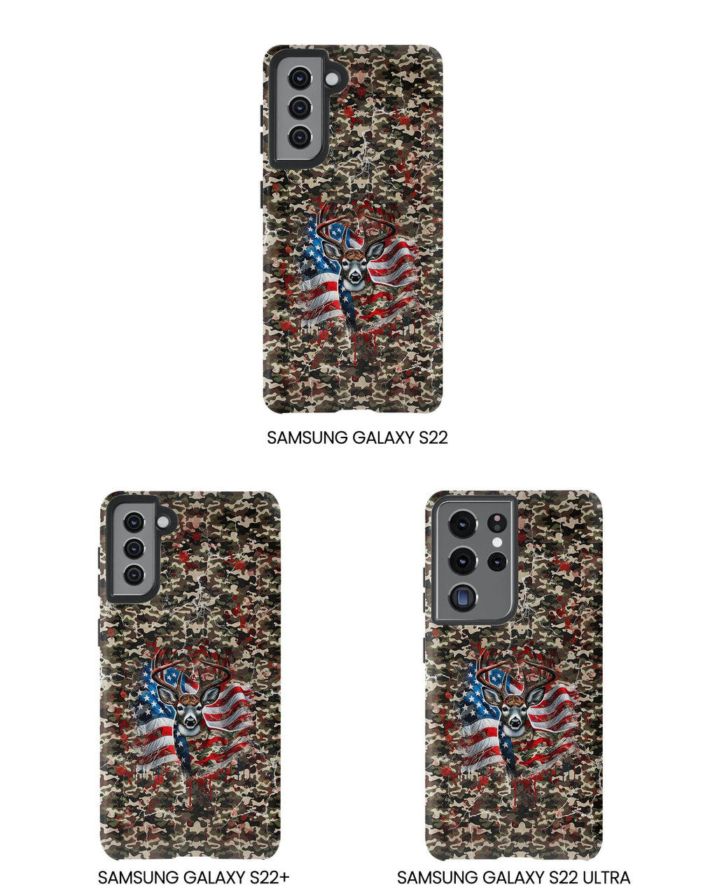 STARS AND STRIPES DEER HUNTING PHONE CASE - TLHG1905264