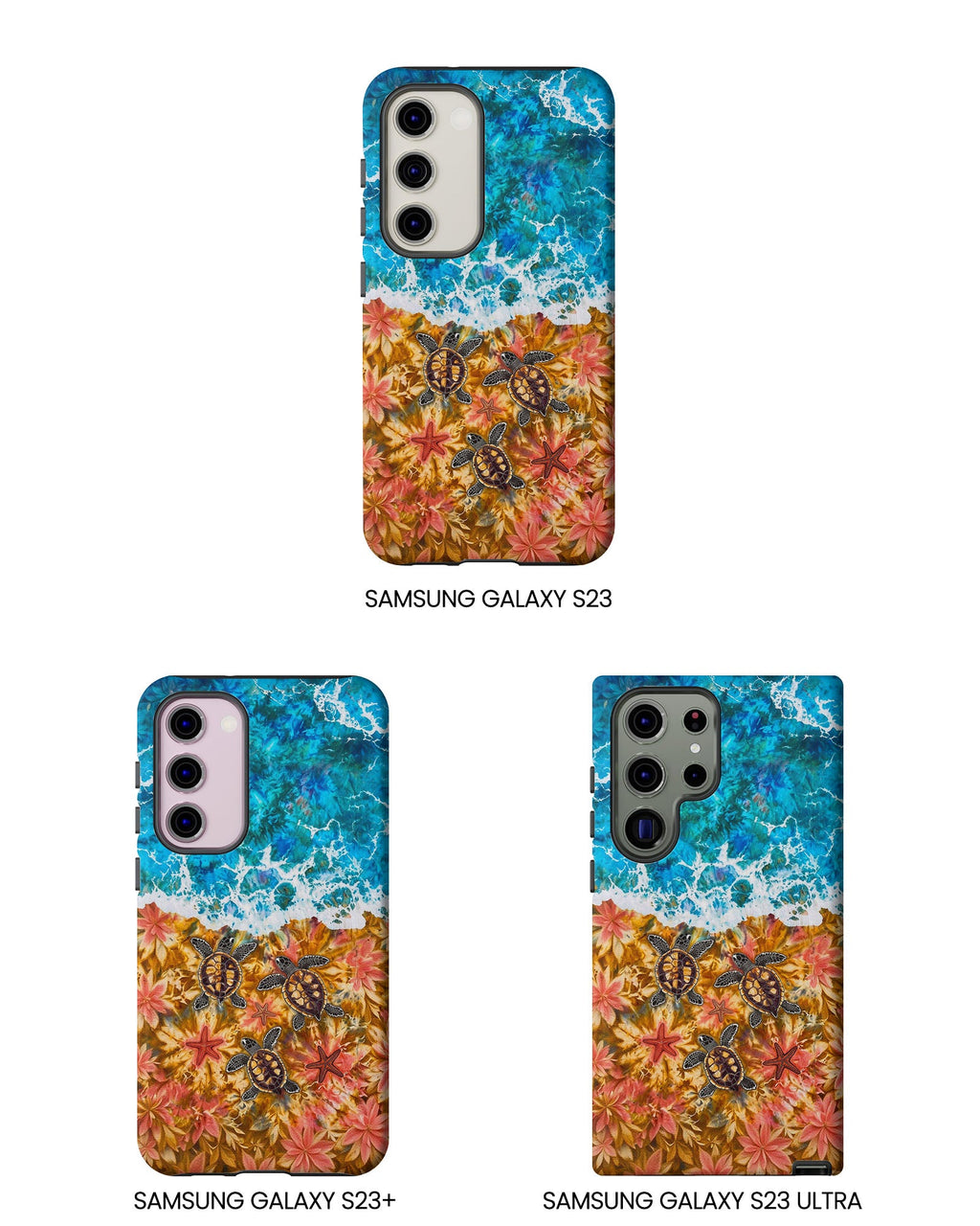 SEA TURTLE SALTY WAVES PHONE CASE  - TLHG1405264