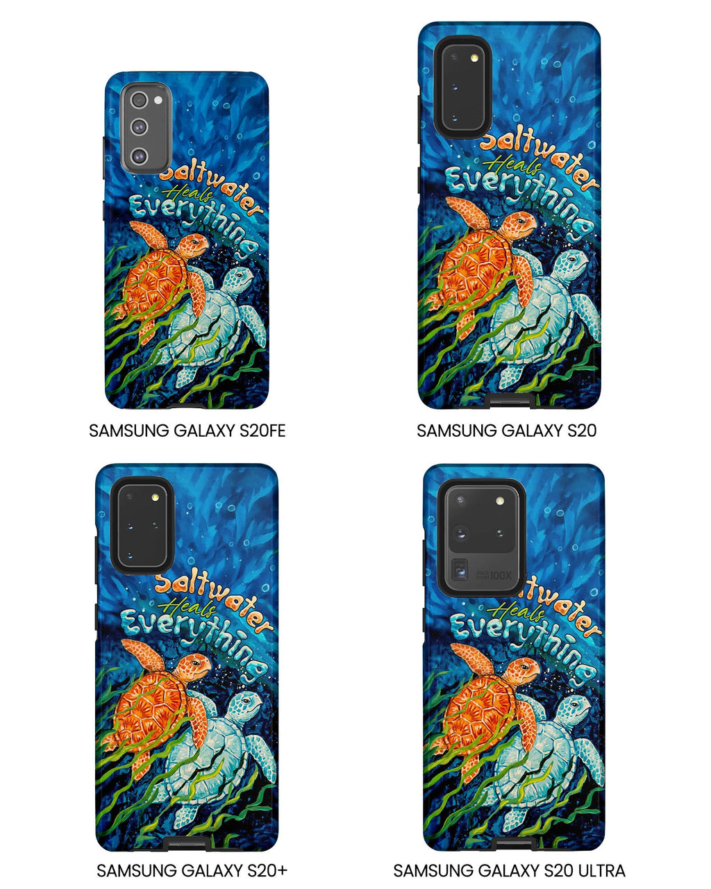SALTWATER HEALS EVERYTHING TURTLE  PHONE CASE  - TLTW2005264