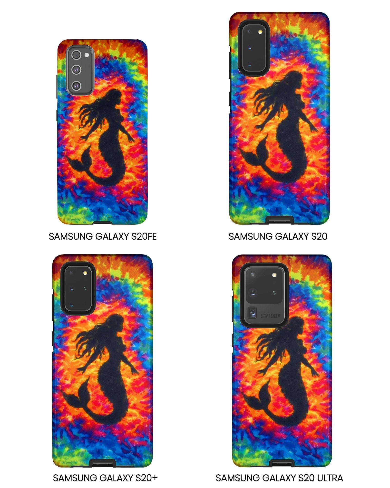 MERMAID COLORFUL SWIRL PHONE CASE  - TLTW2105264