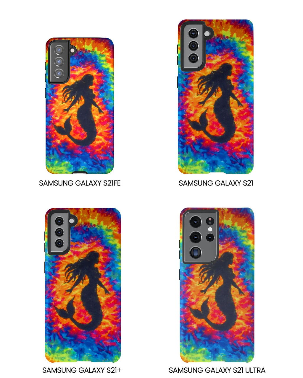 MERMAID COLORFUL SWIRL PHONE CASE  - TLTW2105264