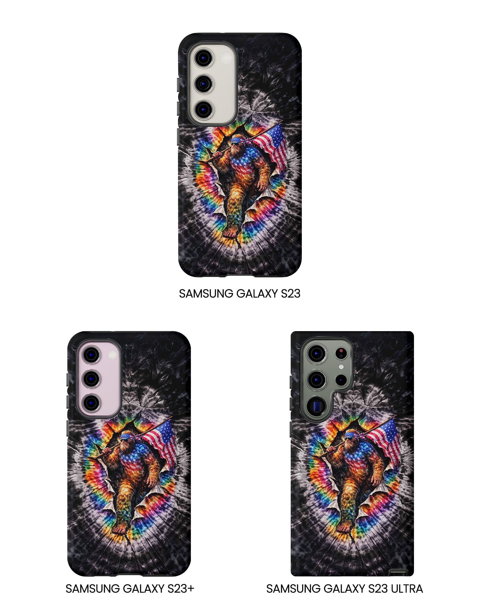 BIGFOOT WITH FLAG SWIRL  PHONE CASE  - TLTW1905264