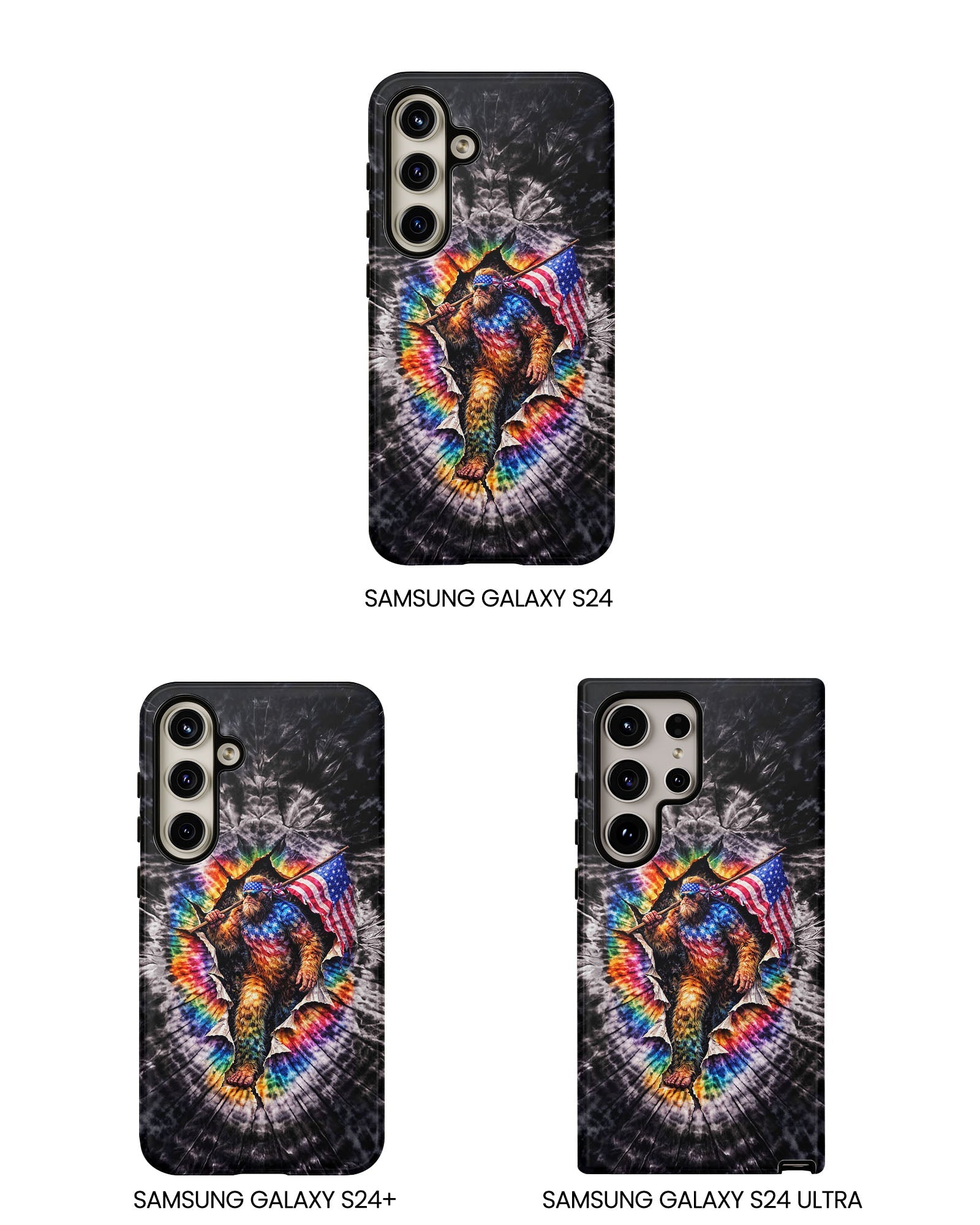 BIGFOOT WITH FLAG SWIRL  PHONE CASE  - TLTW1905264
