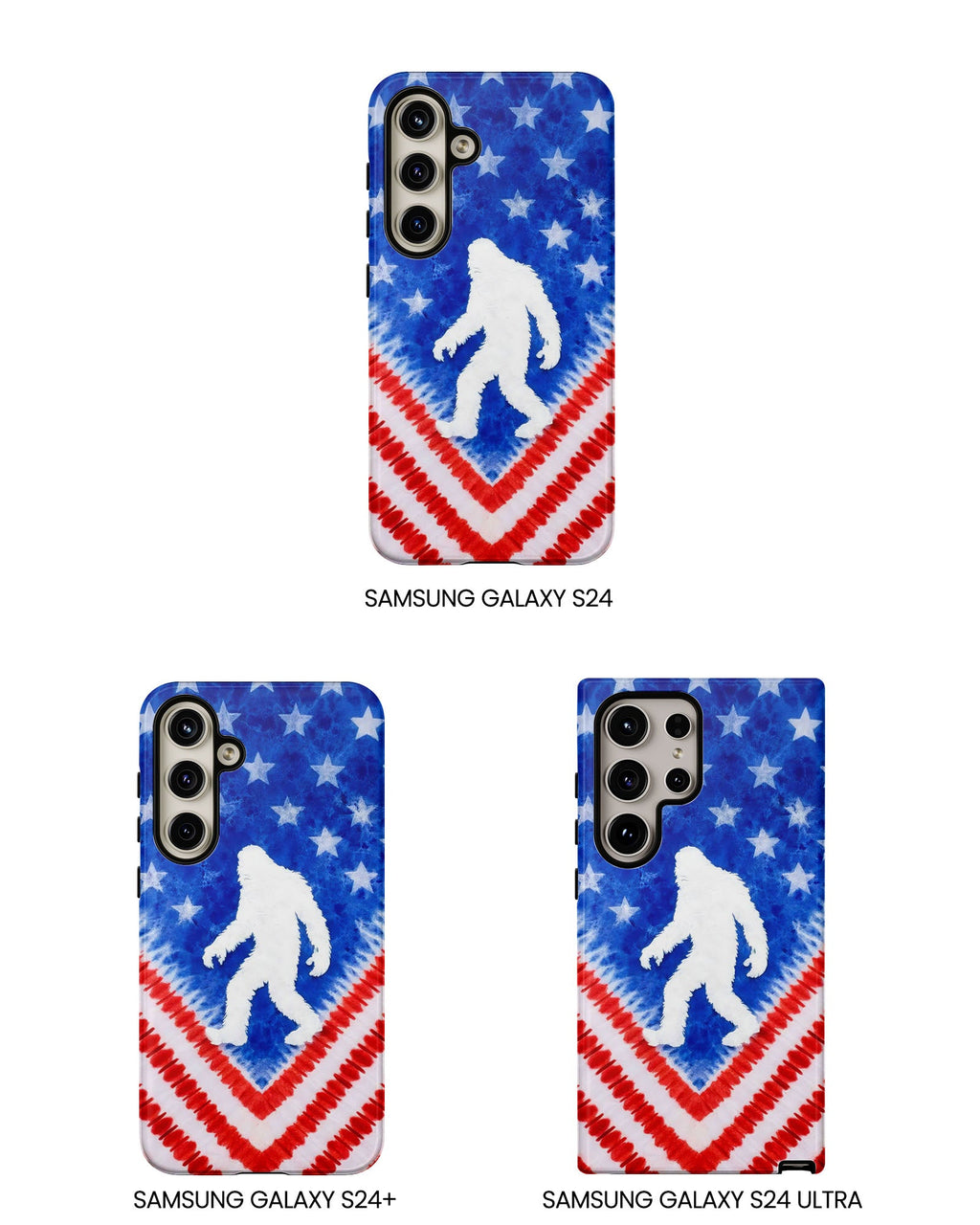 BIGFOOT FLAG RED WHITE & BLUE SWIRL PHONE CASE  - TLTW2105265