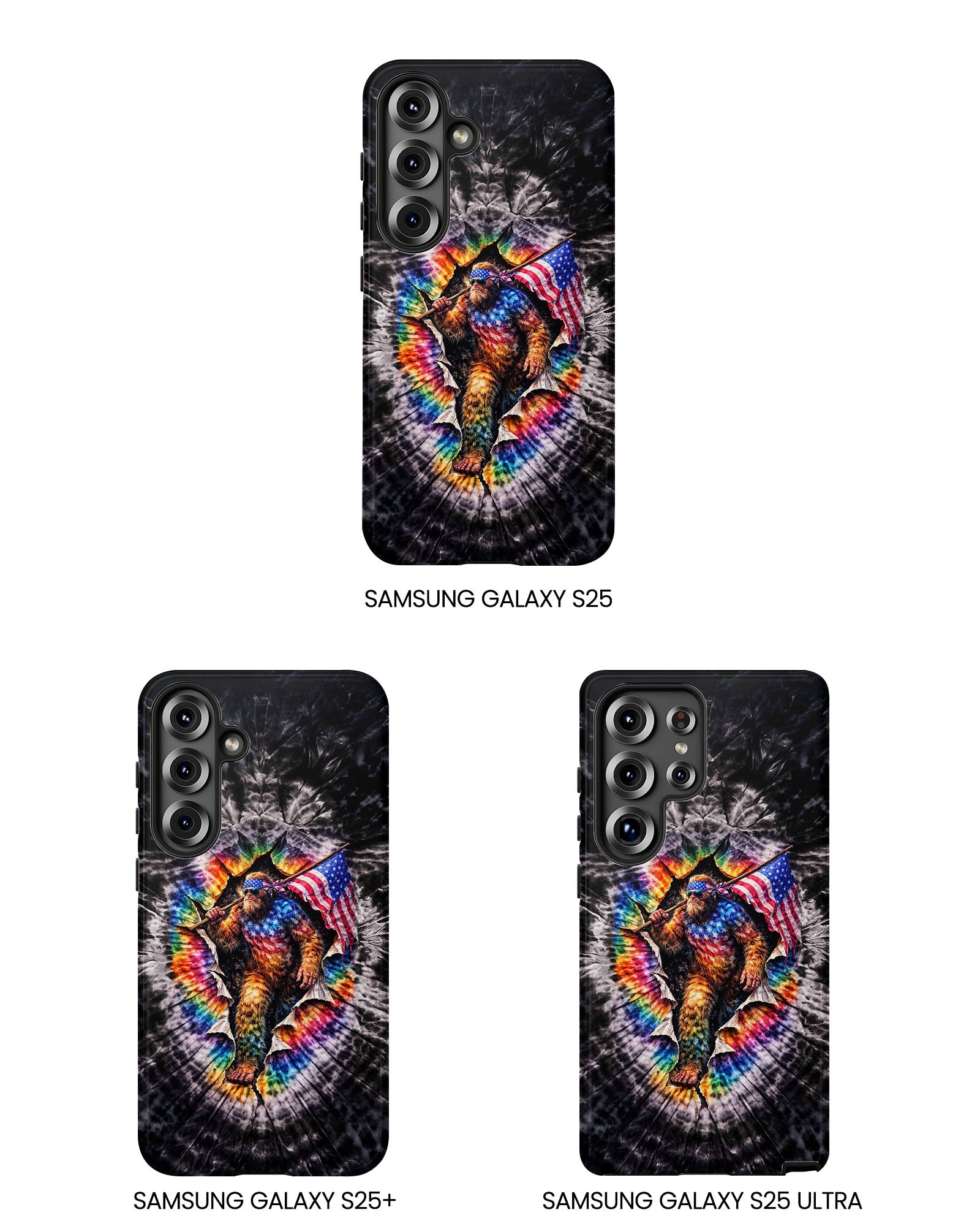 BIGFOOT WITH FLAG SWIRL  PHONE CASE  - TLTW1905264