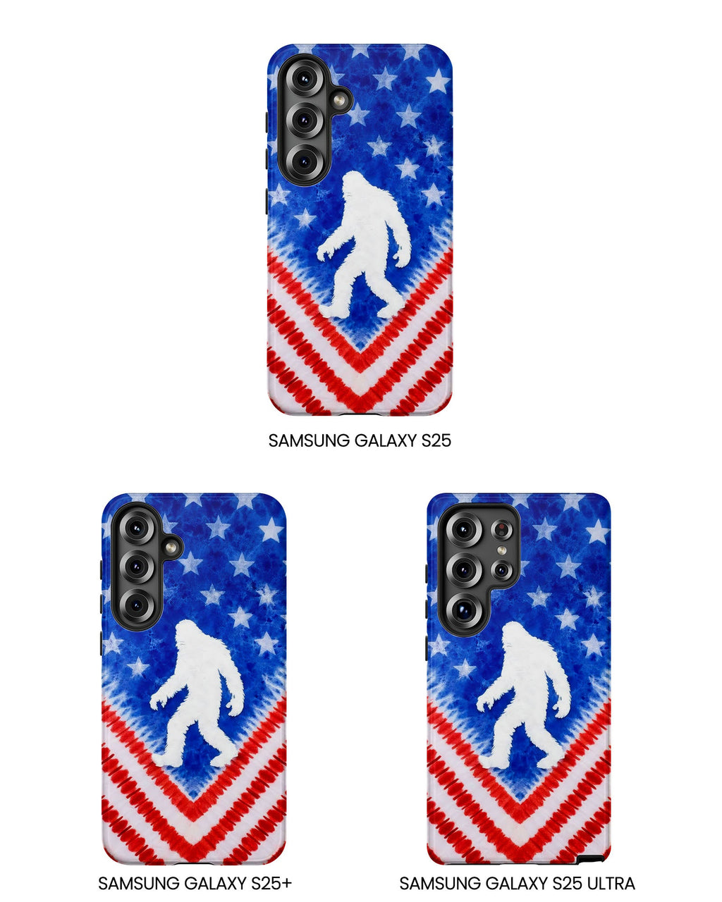 BIGFOOT FLAG RED WHITE & BLUE SWIRL PHONE CASE  - TLTW2105265