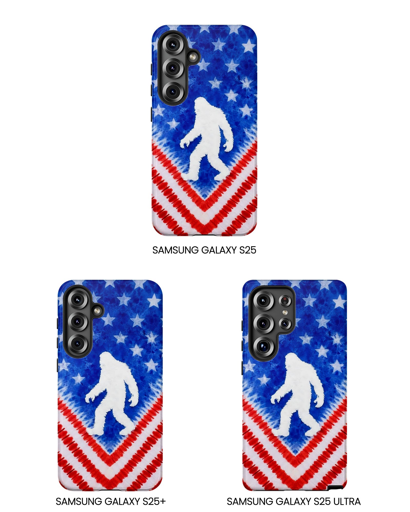 BIGFOOT FLAG RED WHITE & BLUE SWIRL PHONE CASE  - TLTW2105265