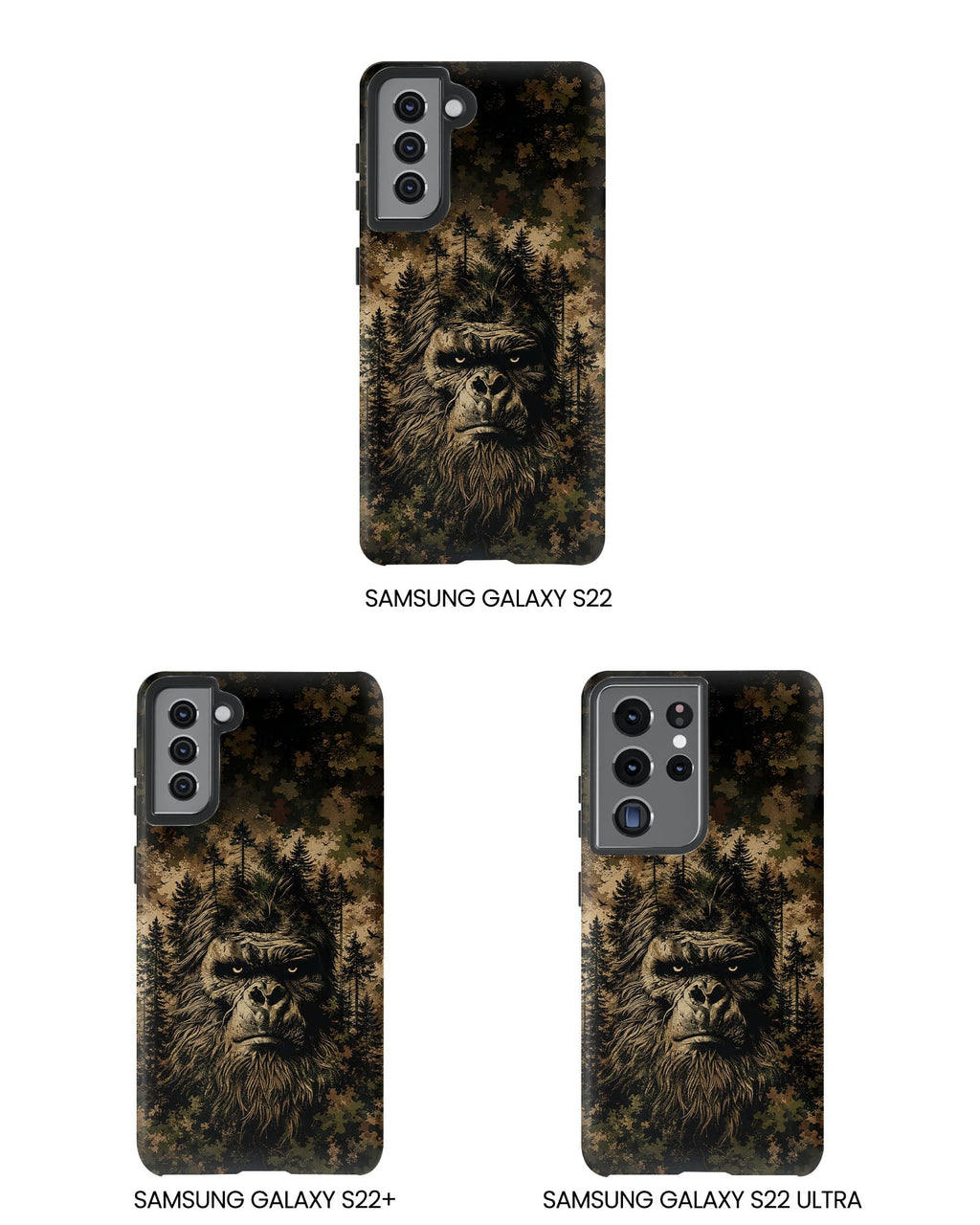 BIGFOOT IN THE FOREST CAMOUFLAGE PHONE CASE  - TLNT2105264