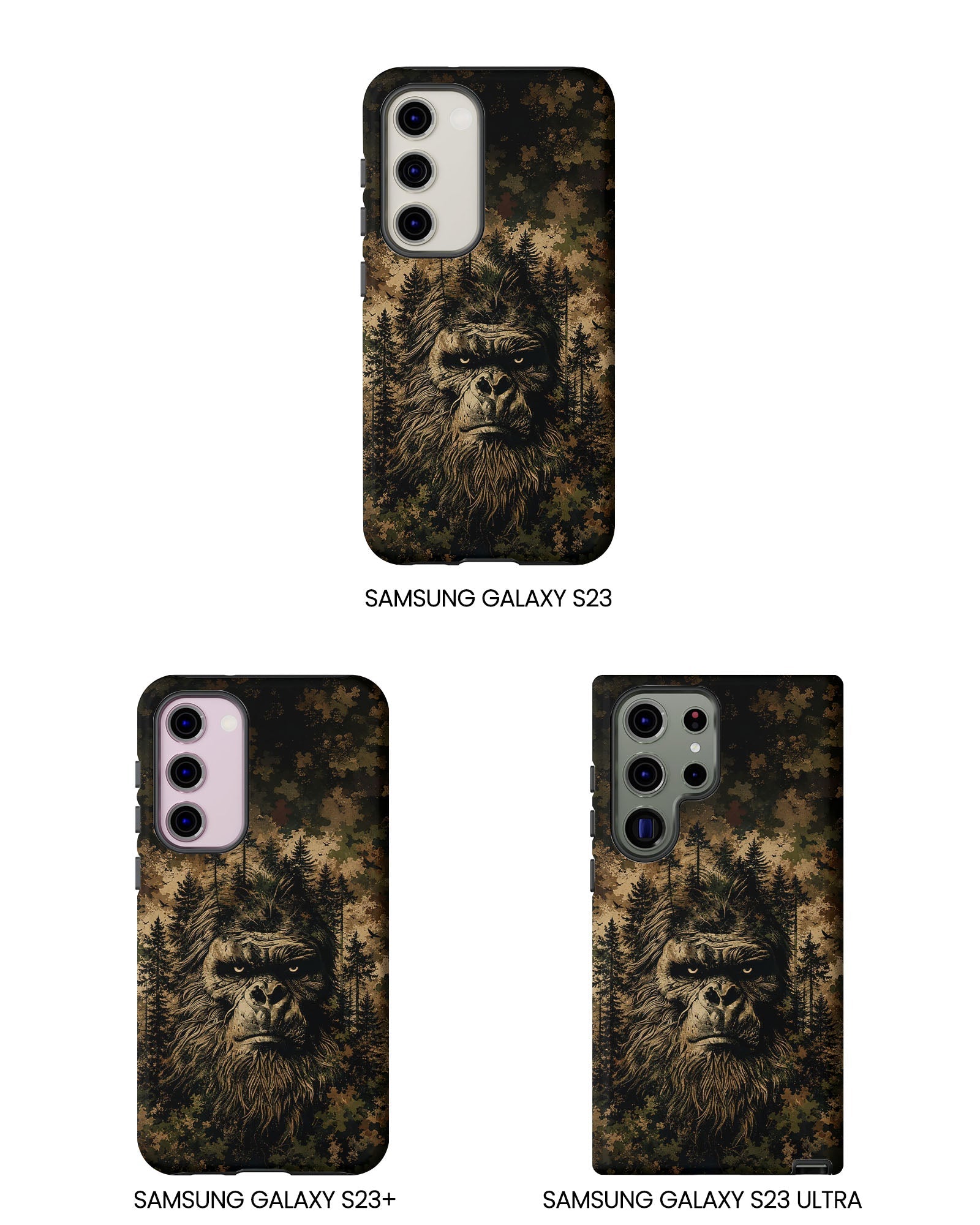 BIGFOOT IN THE FOREST CAMOUFLAGE PHONE CASE  - TLNT2105264
