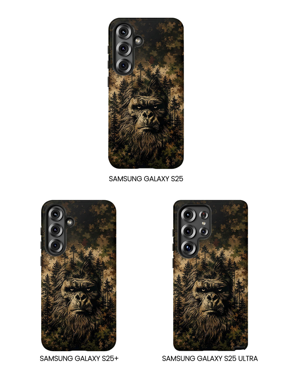 BIGFOOT IN THE FOREST CAMOUFLAGE PHONE CASE  - TLNT2105264