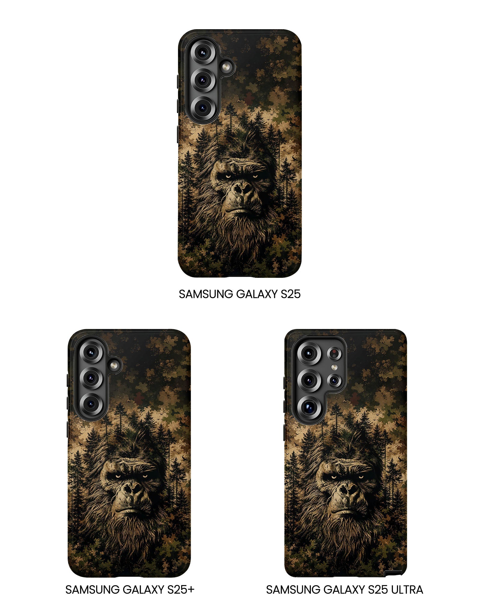 BIGFOOT IN THE FOREST CAMOUFLAGE PHONE CASE  - TLNT2105264