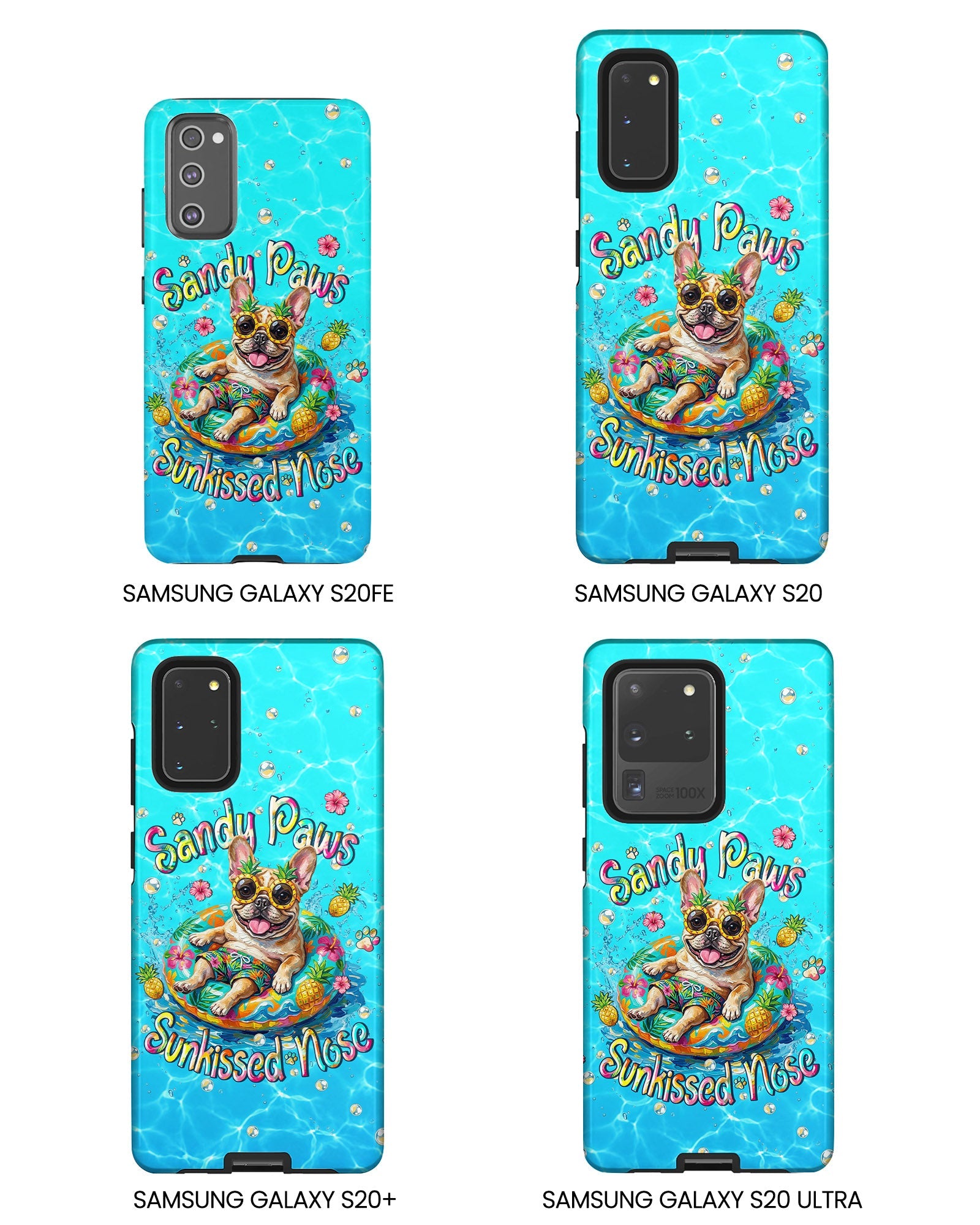 SANDY PAWS SUNKISSED NOSE FRENCH BULLDOG PHONE CASE  - TLHN2005264