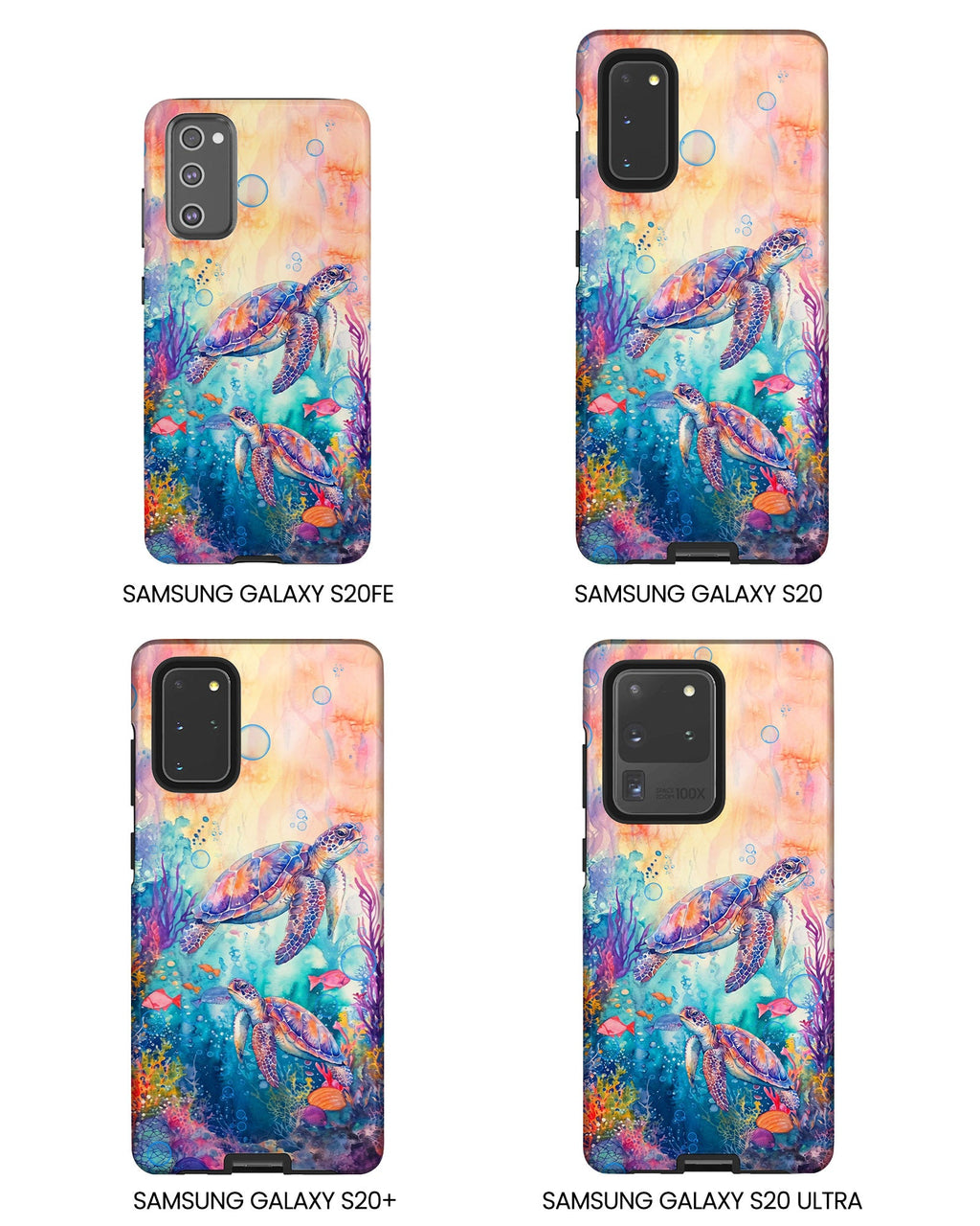 TWO SEA TURTLES UNDERSEA PHONE CASE  - TLHN1805264