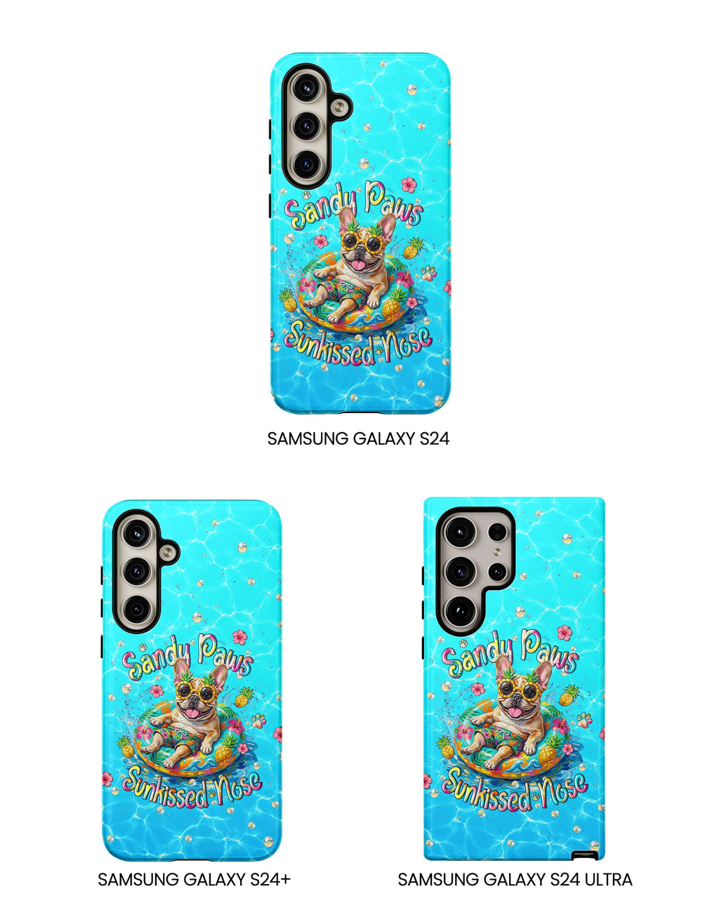 SANDY PAWS SUNKISSED NOSE FRENCH BULLDOG PHONE CASE  - TLHN2005264