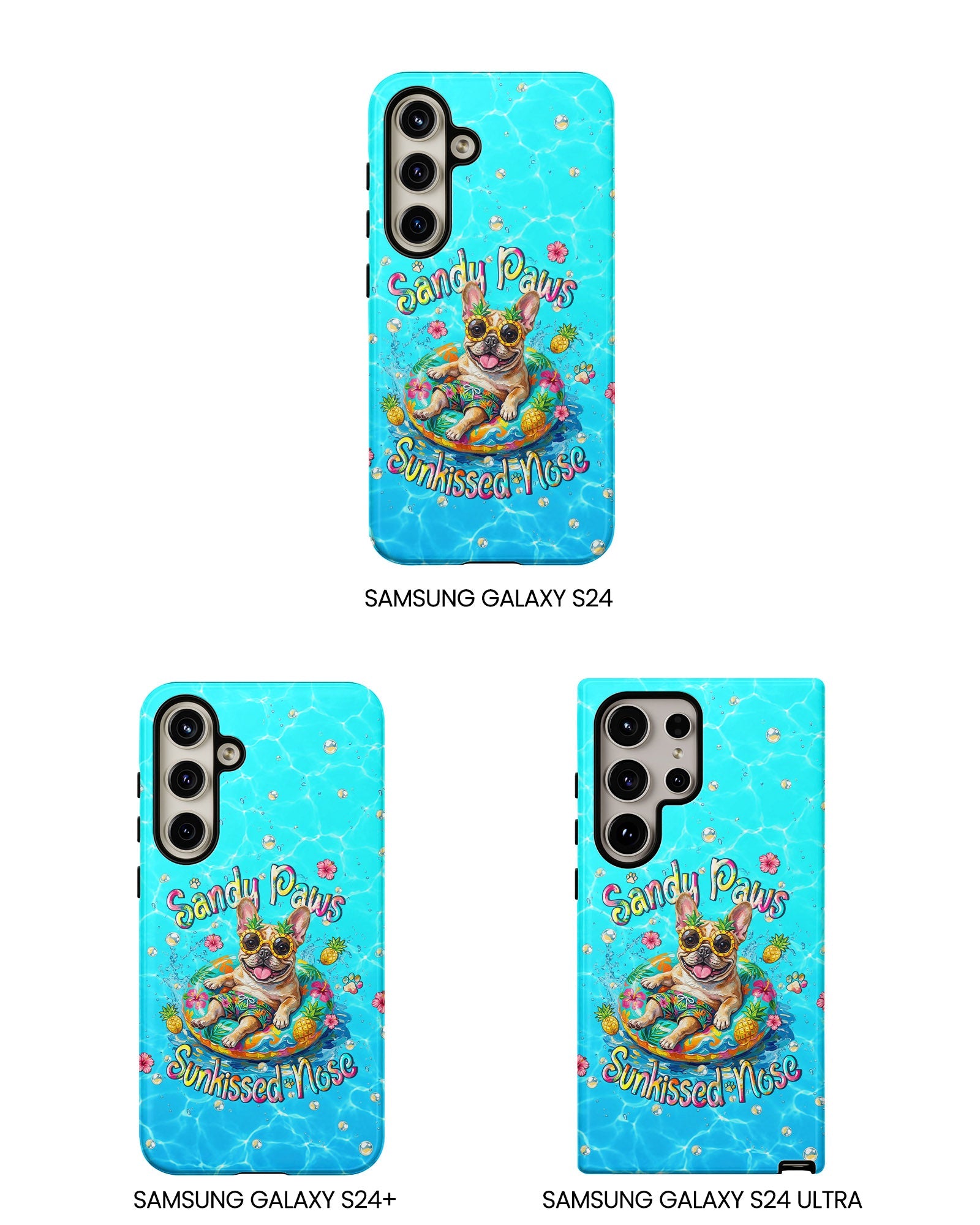 SANDY PAWS SUNKISSED NOSE FRENCH BULLDOG PHONE CASE  - TLHN2005264