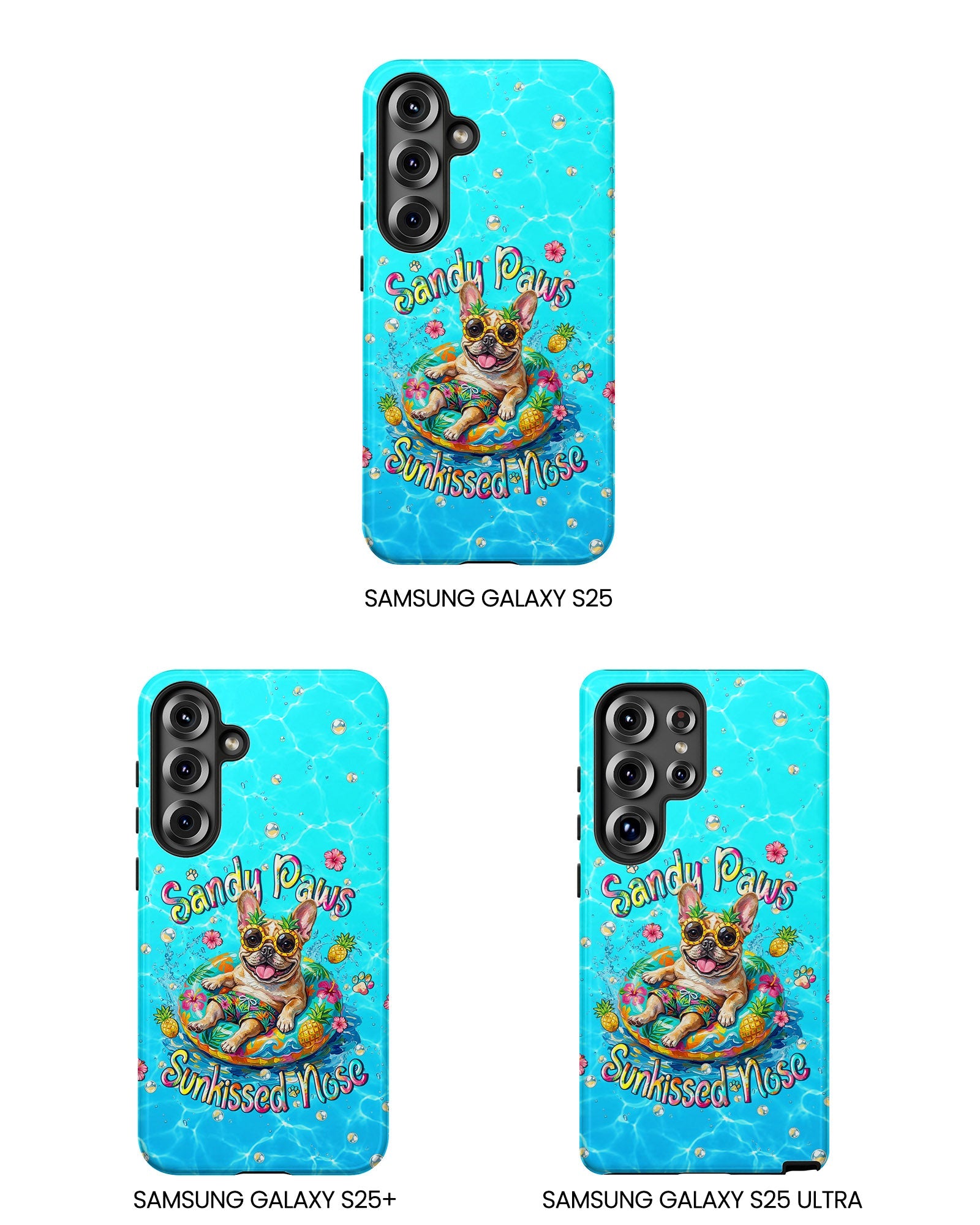 SANDY PAWS SUNKISSED NOSE FRENCH BULLDOG PHONE CASE  - TLHN2005264