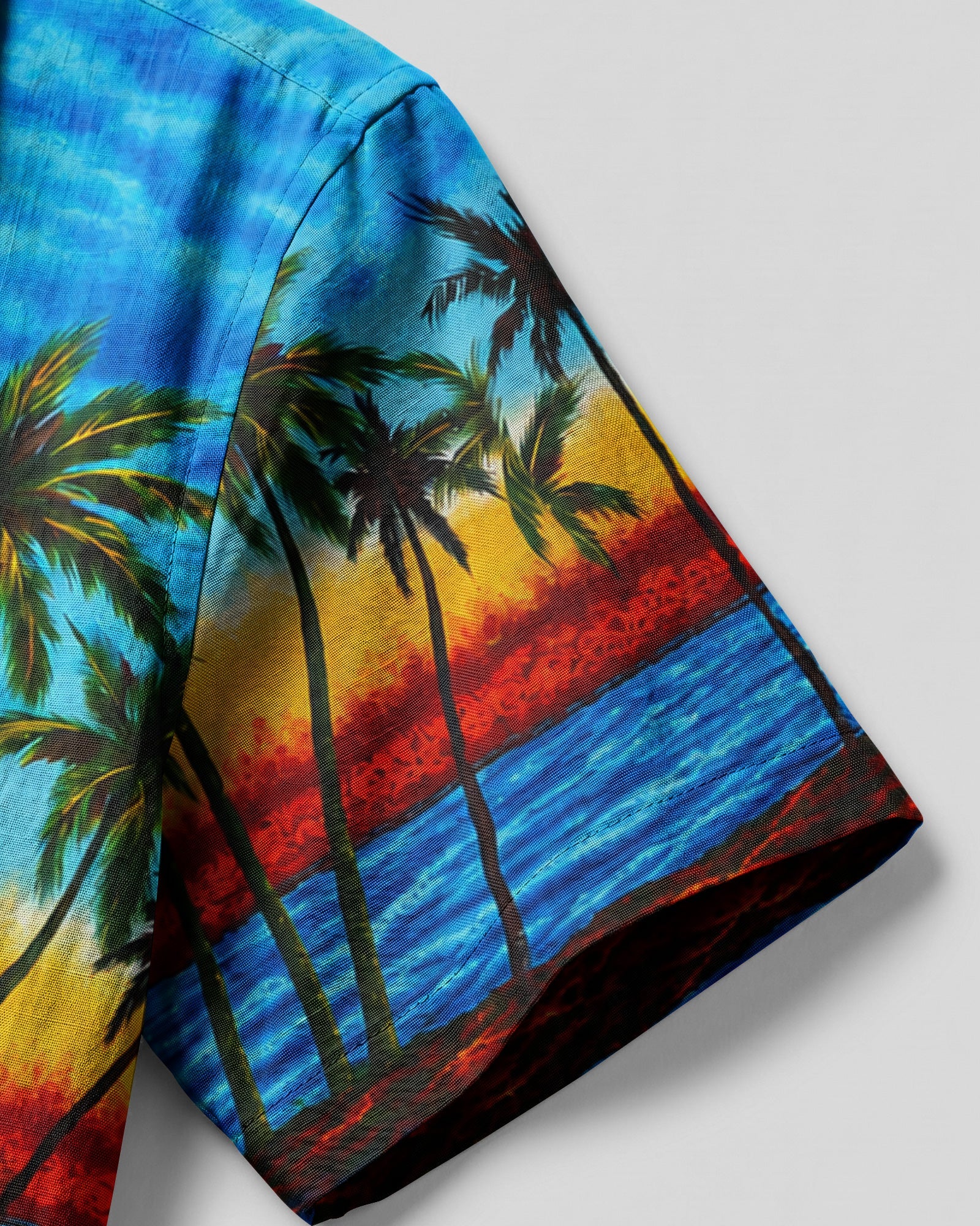 TROPICAL BEACH FUN WITH DACHSHUND DOG CAMP SHIRT  - TLHG0807262