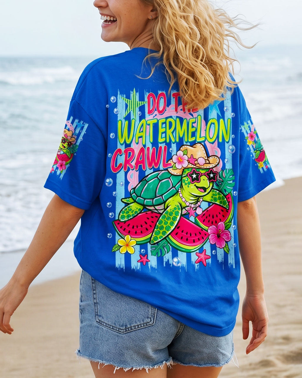 DO THE WATERMELON CRAWL TURTLE ALL OVER PRINT - TLNO1106262