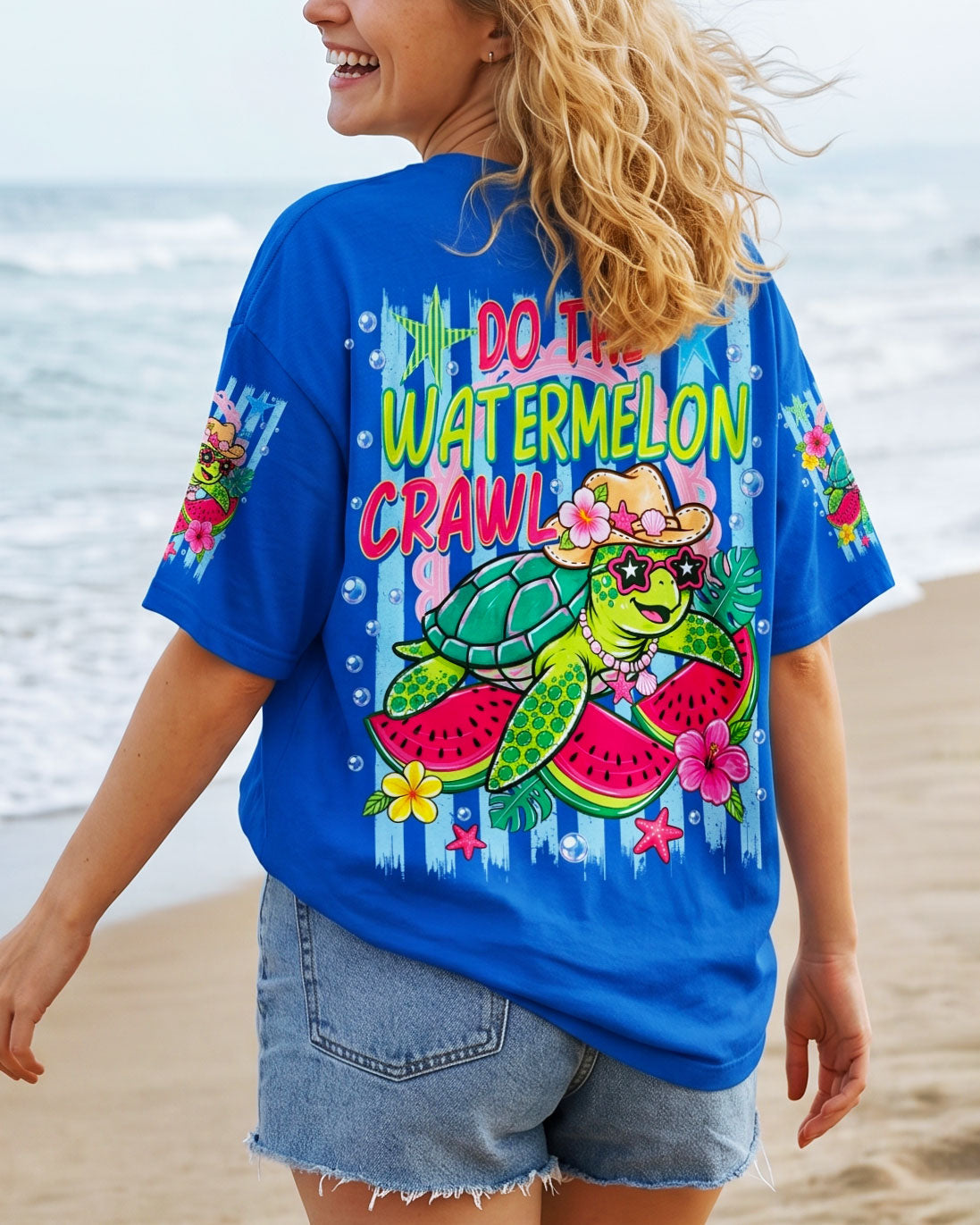 DO THE WATERMELON CRAWL TURTLE ALL OVER PRINT - TLNO1106262