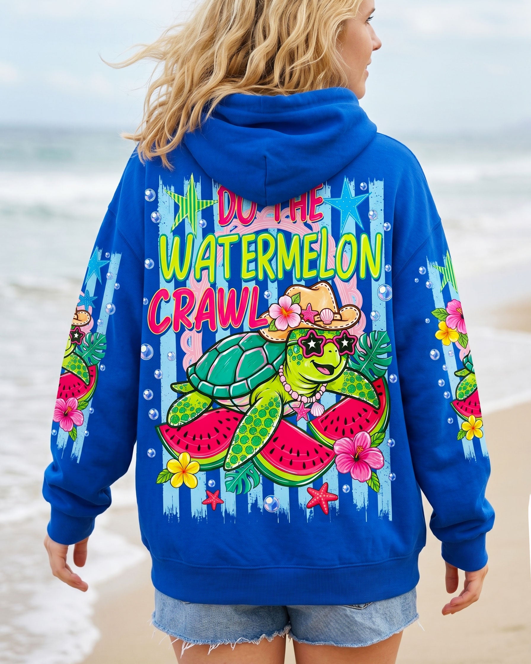 DO THE WATERMELON CRAWL TURTLE ALL OVER PRINT - TLNO1106262