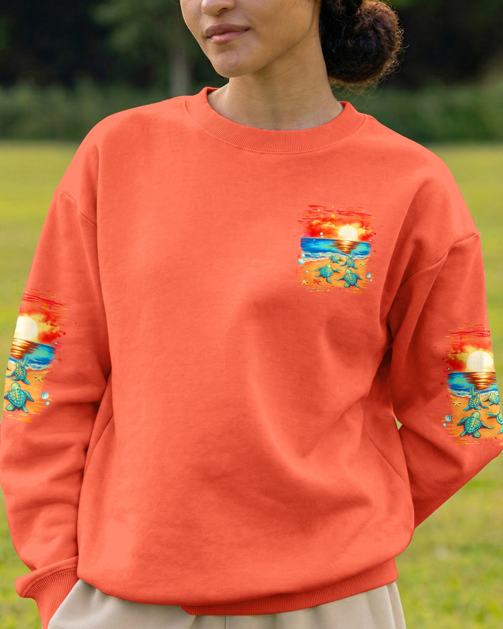 SALTY SINCE BIRTH TURTLE  ALL OVER PRINT - TLHG0506261