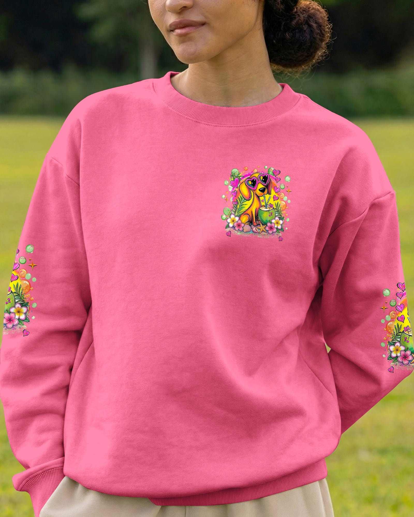 JUST A GIRL WHO LOVES DACHSHUND DOG ALL OVER PRINT - TLHG0405265