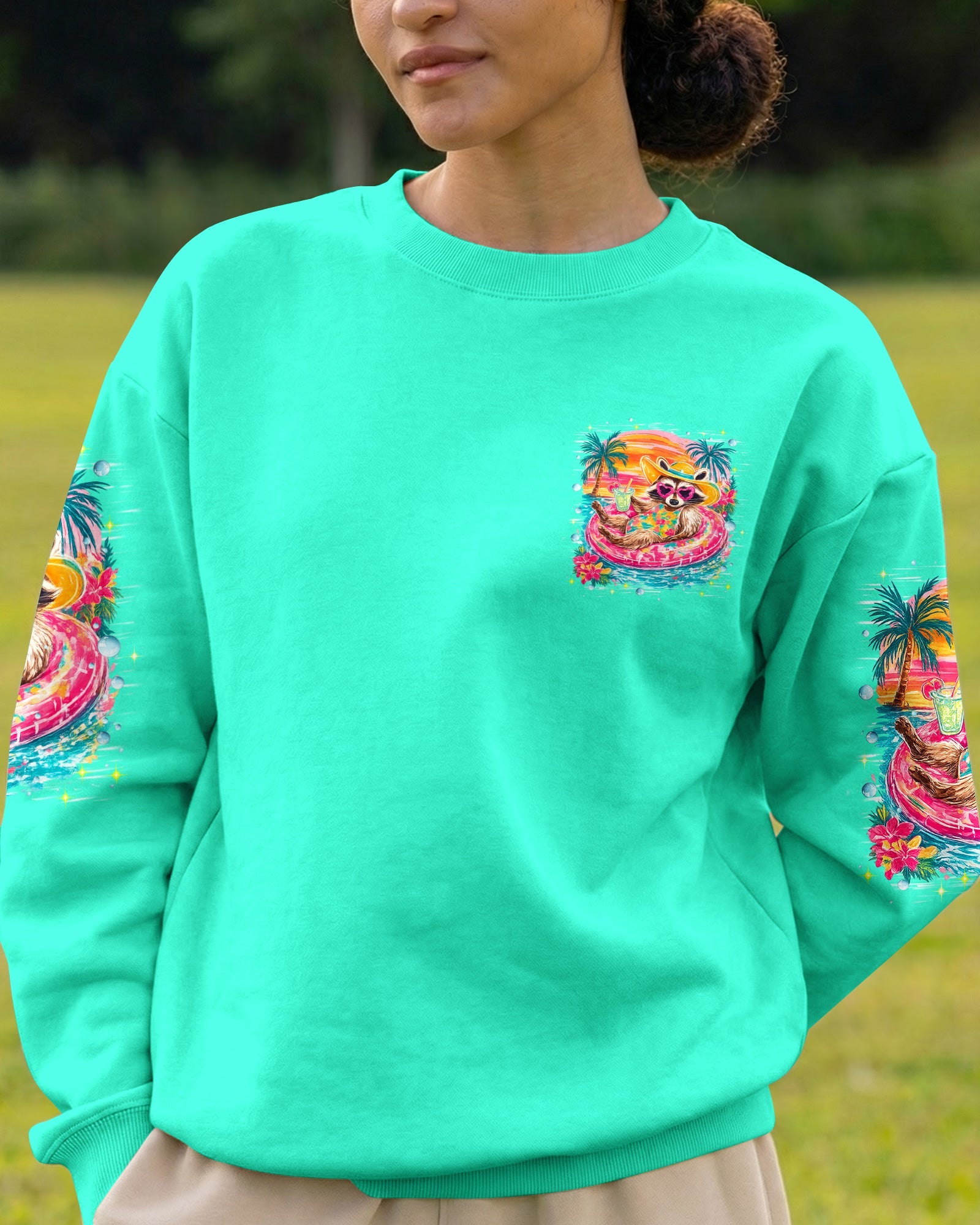 HOTTER THAN A HOOCHIE COOCHIE RACCOON ALL OVER PRINT - TLHN1905263
