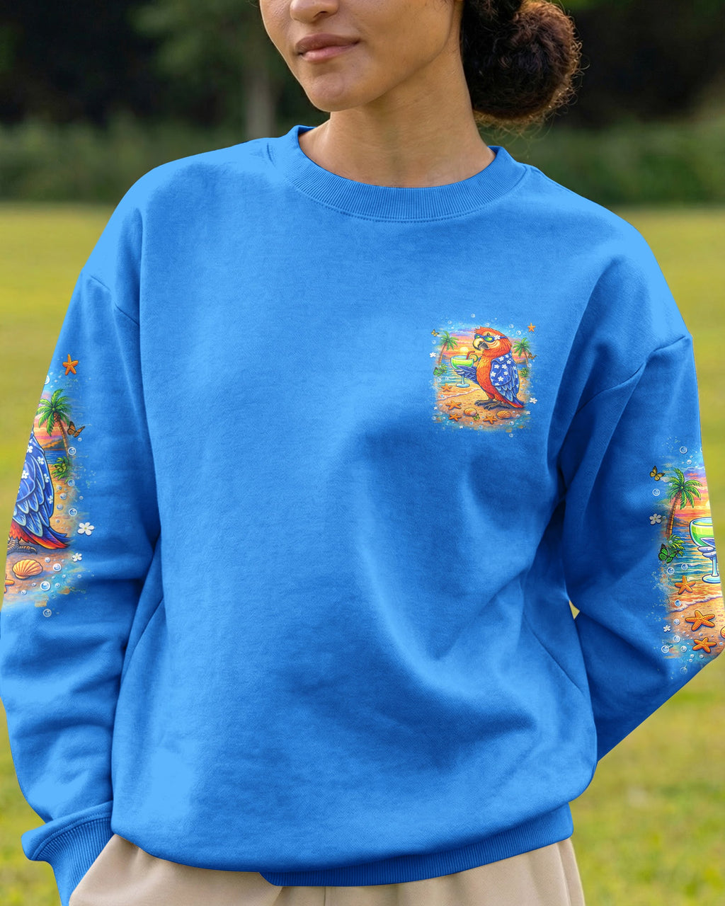POLLY WANTS A COCKTAIL PARROT ALL OVER PRINT  - TLHN1504261