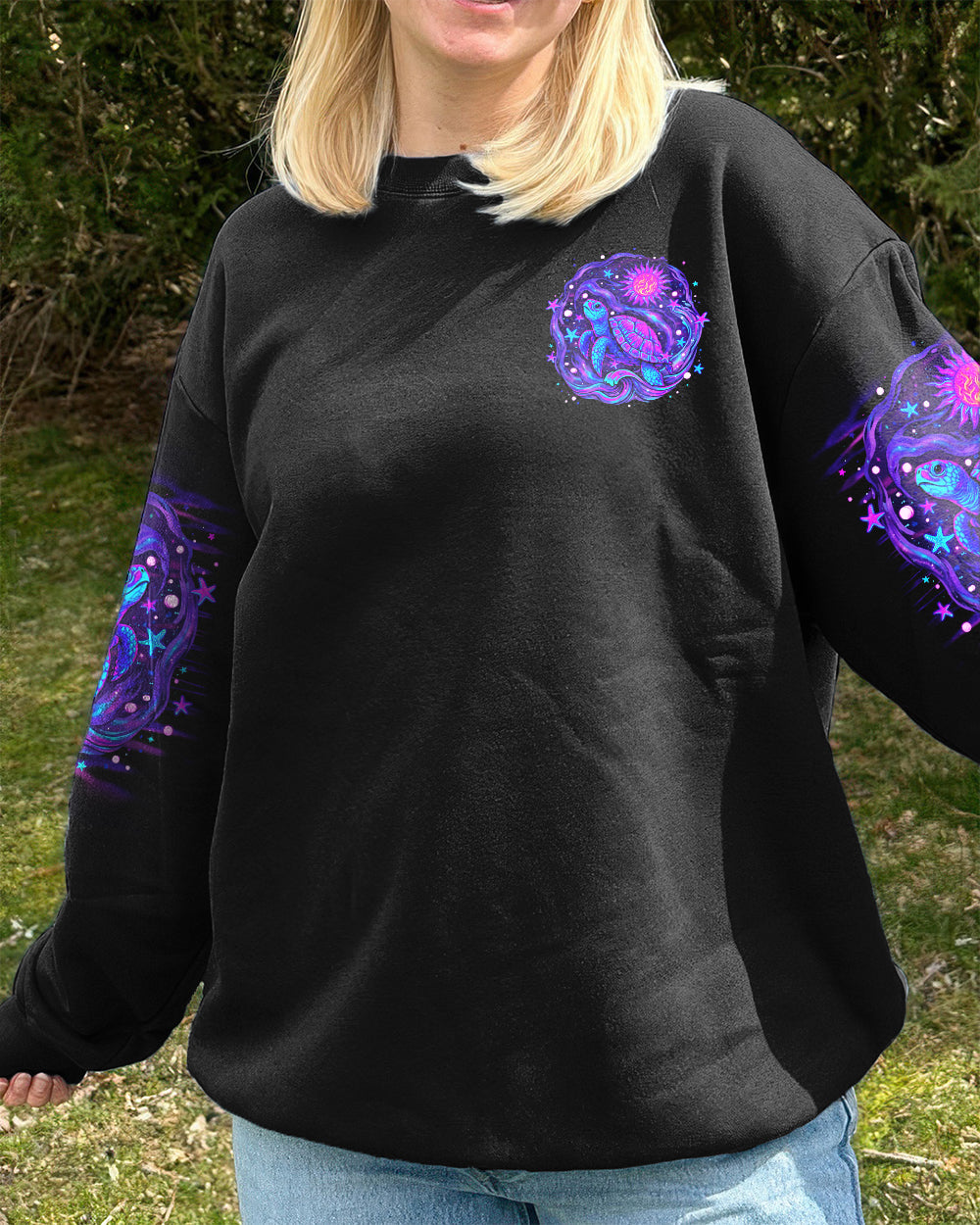 SMELL THE SEA FEEL THE BREEZE TURTLE ALL OVER PRINT - TLNO2304263