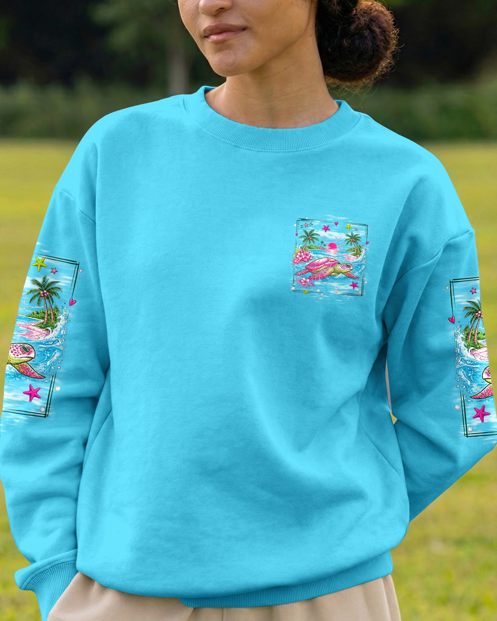 SALTWATER HEALS EVERYTHING TURTLE ALL OVER PRINT  - TLNT1107261