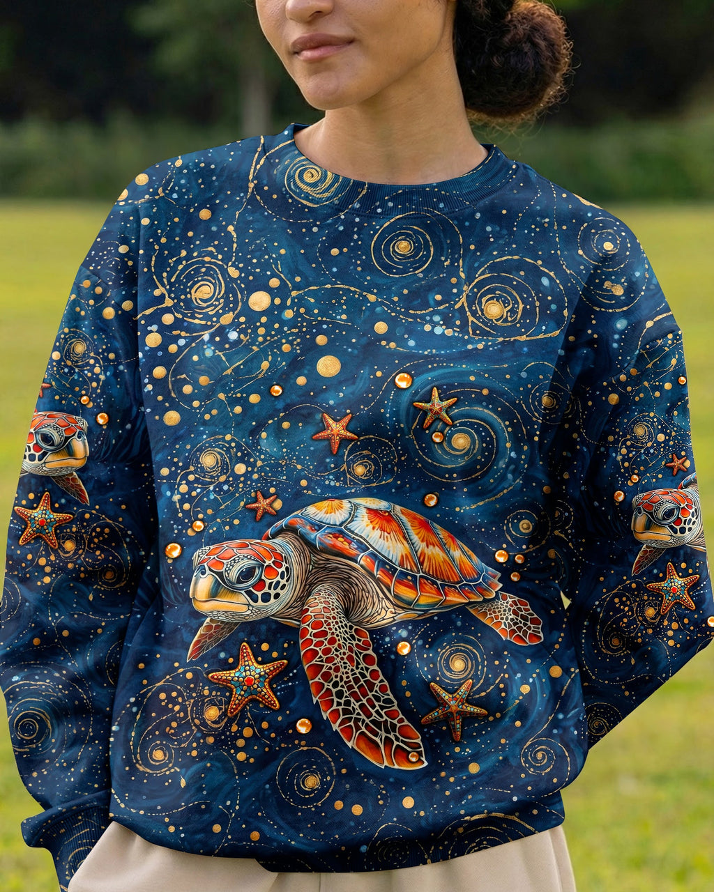 SALTWATER HEALS EVERYTHING TURTLE ALL OVER PRINT  - TLNT1304262