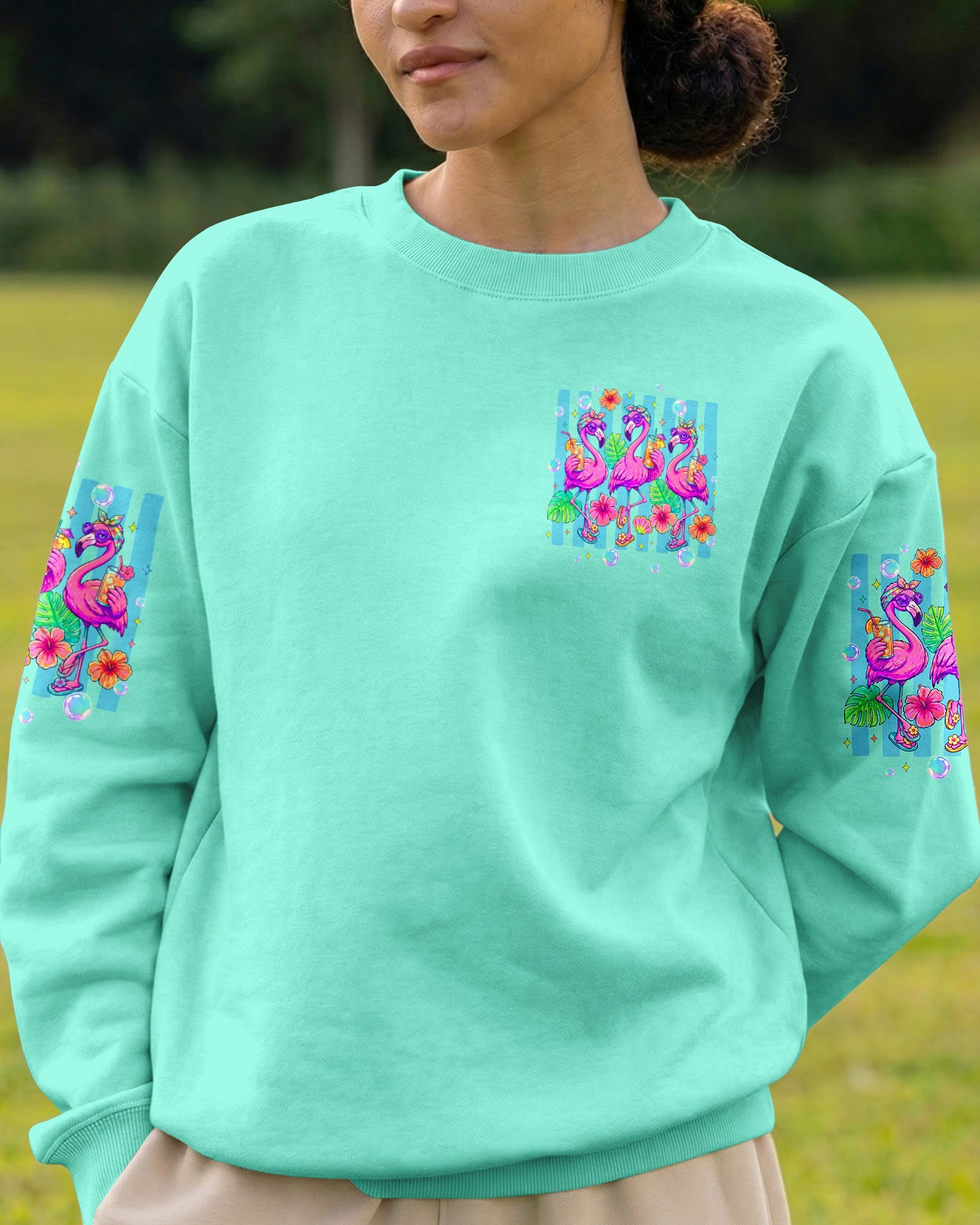 SANDY TOES SUNKISSED NOSE FLAMINGO ALL OVER PRINT  - TLTW1906261