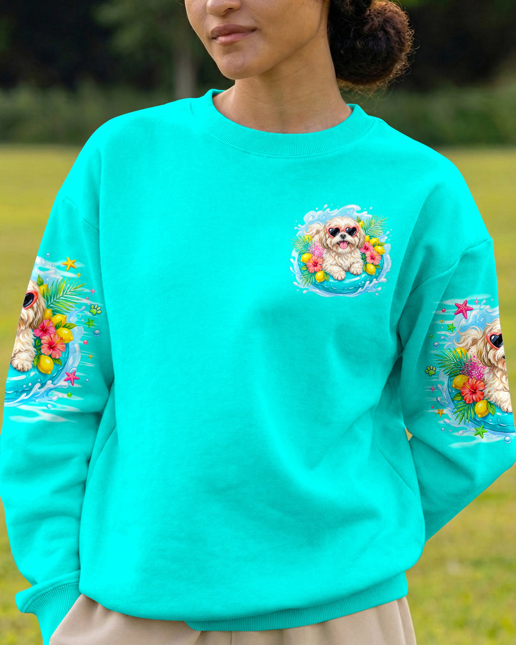 SALTWATER HEALS EVERYTHING SHIH TZU DOG ALL OVER PRINT - TLNO0806263