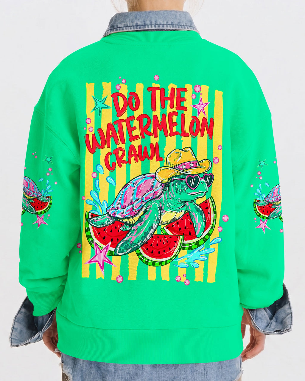 DO THE WATERMELON CRAWL TURTLE KIDS ALL OVER PRINT - TLNT1106261