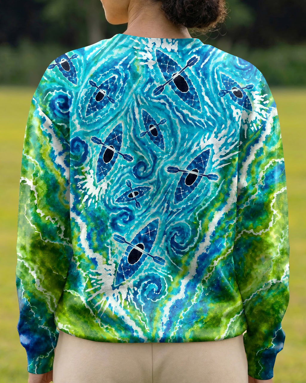 LAKESIDE KAYAK WATER SWIRL ALL OVER PRINT - KMTM1107261
