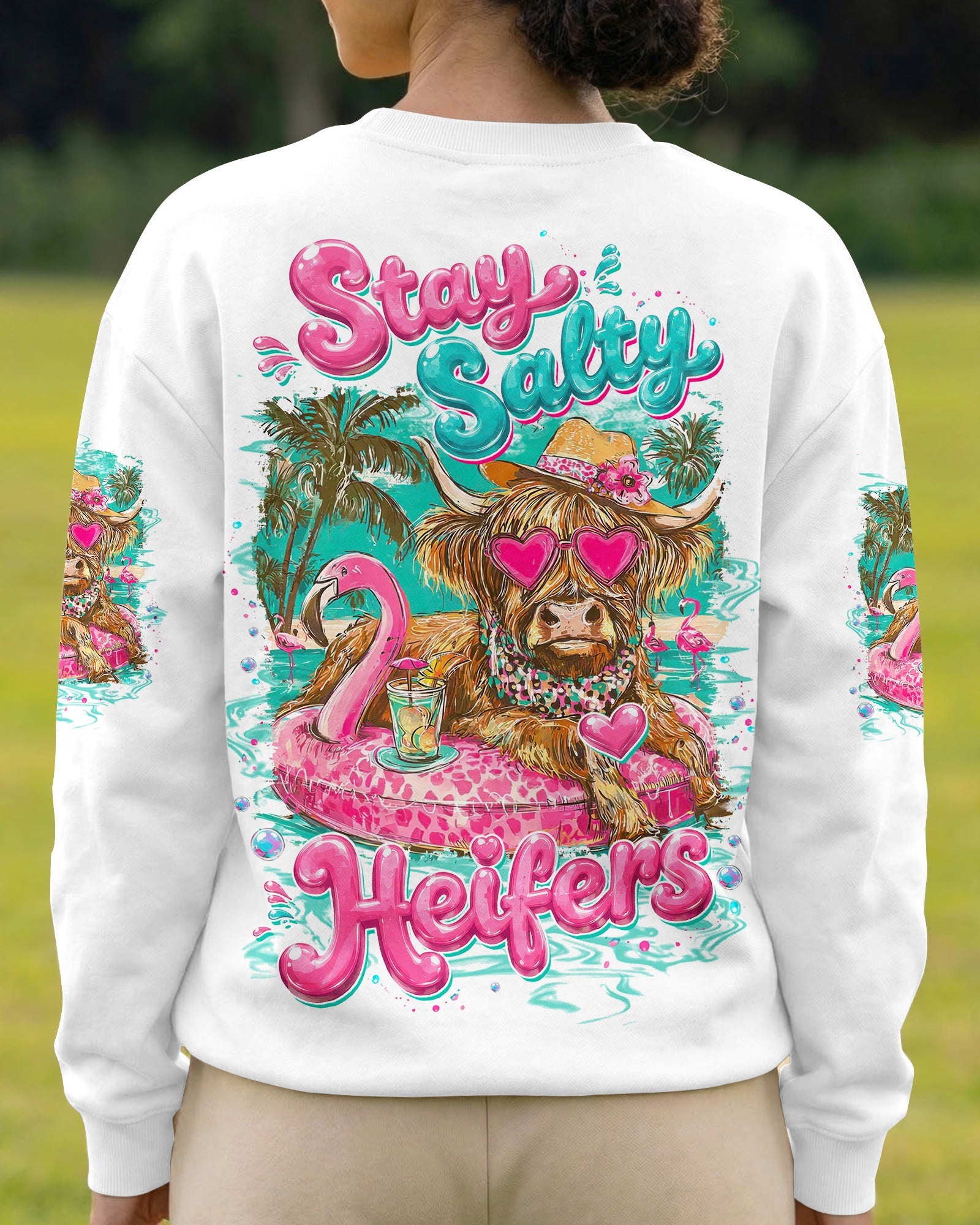 STAY SALTY HEIFERS COW BEACH ALL OVER PRINT  - TLTW1905261
