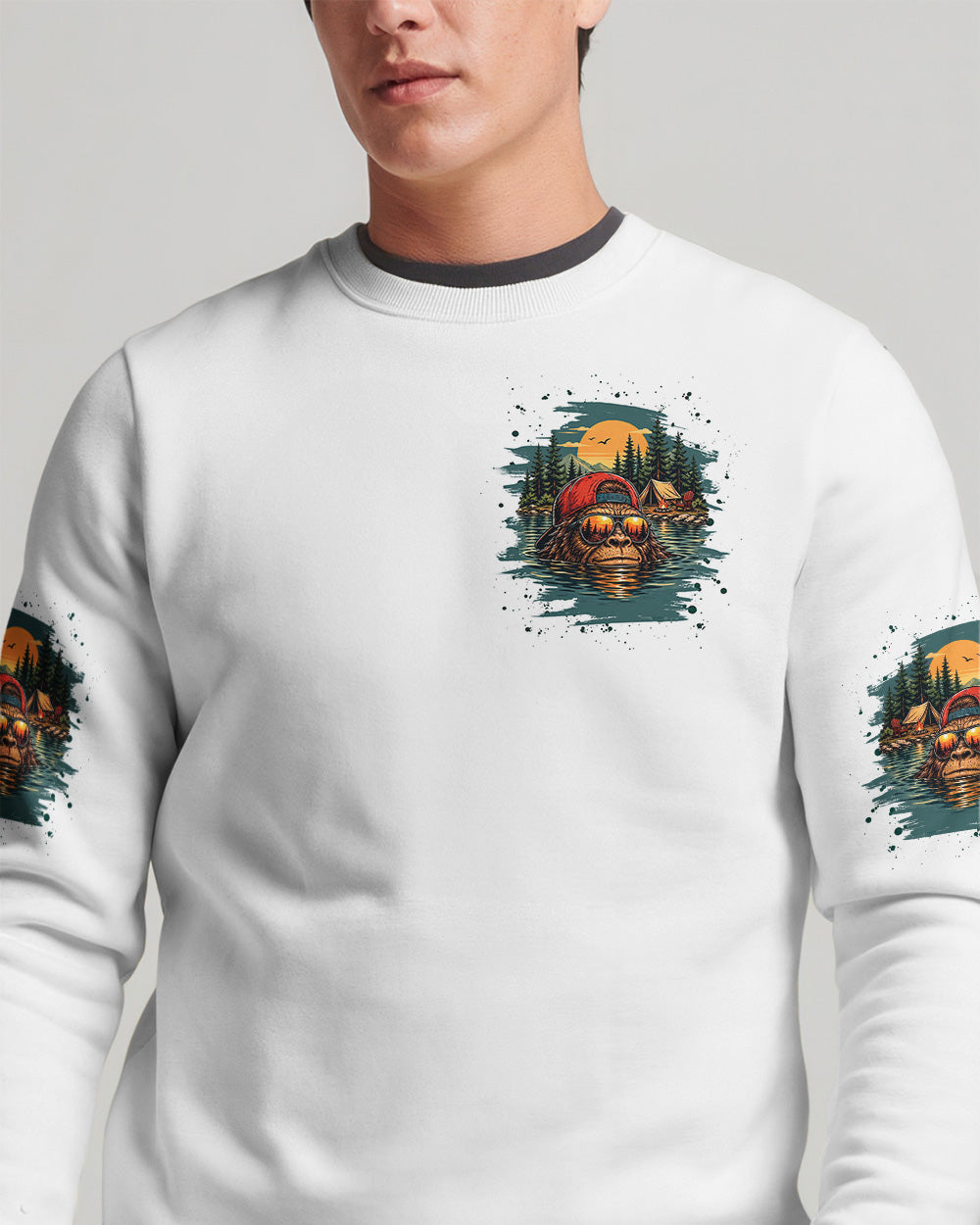 LIFE IS BETTER AT THE LAKE BIGFOOT ALL OVER PRINT   - TLHG2805263