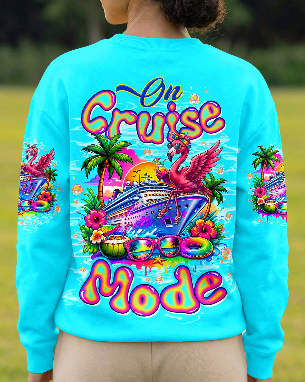 ON CRUISE MODE FLAMINGO ALL OVER PRINT - TLTW1607262