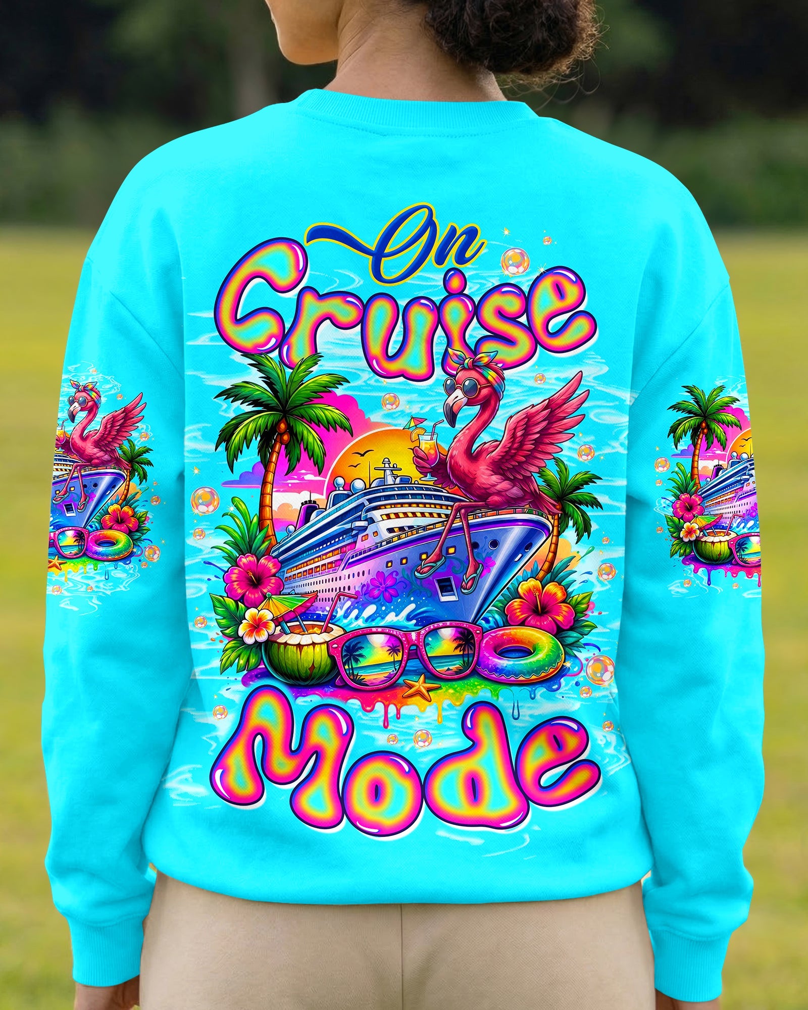 ON CRUISE MODE FLAMINGO ALL OVER PRINT - TLTW1607262