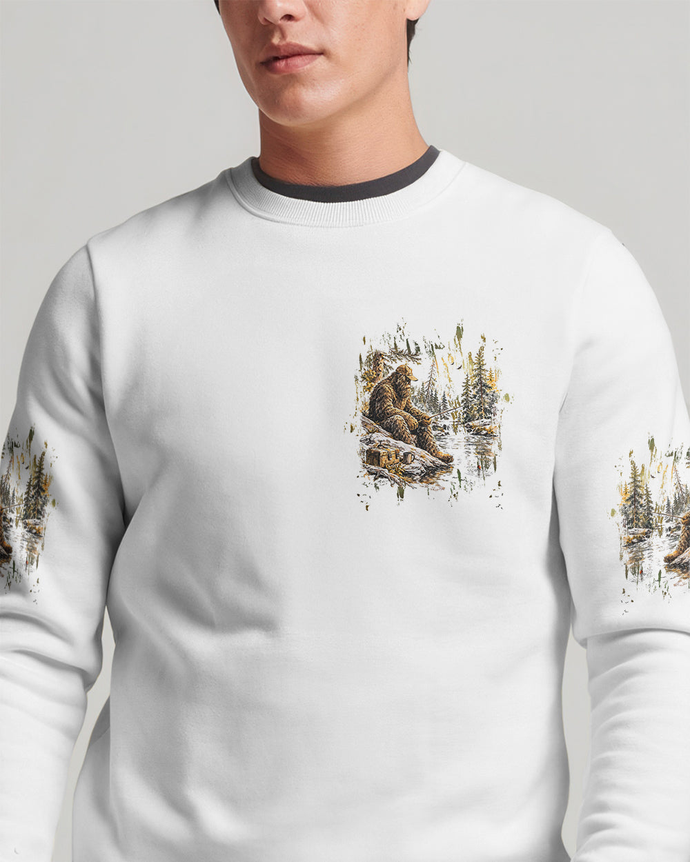 THE CLOSER I GET TO NATURE BIGFOOT ALL OVER PRINT - TLHG0506263