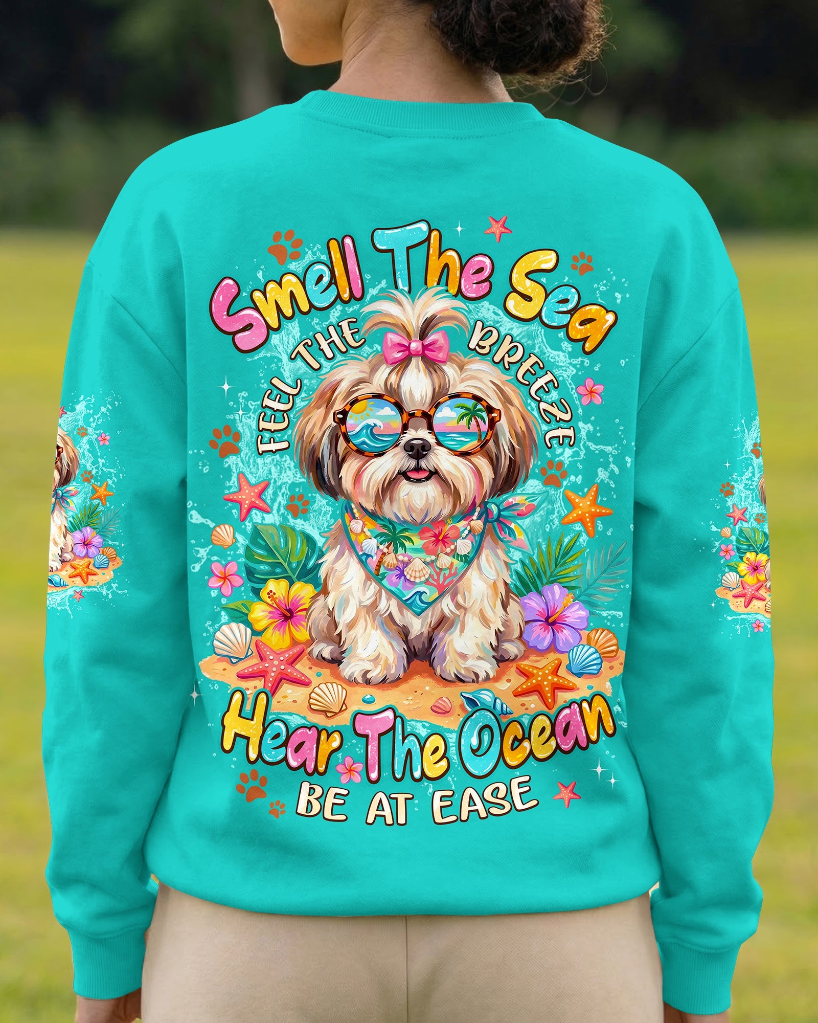SMELL THE SEA SHIH TZU DOG ALL OVER PRINT - TYPQ2005263