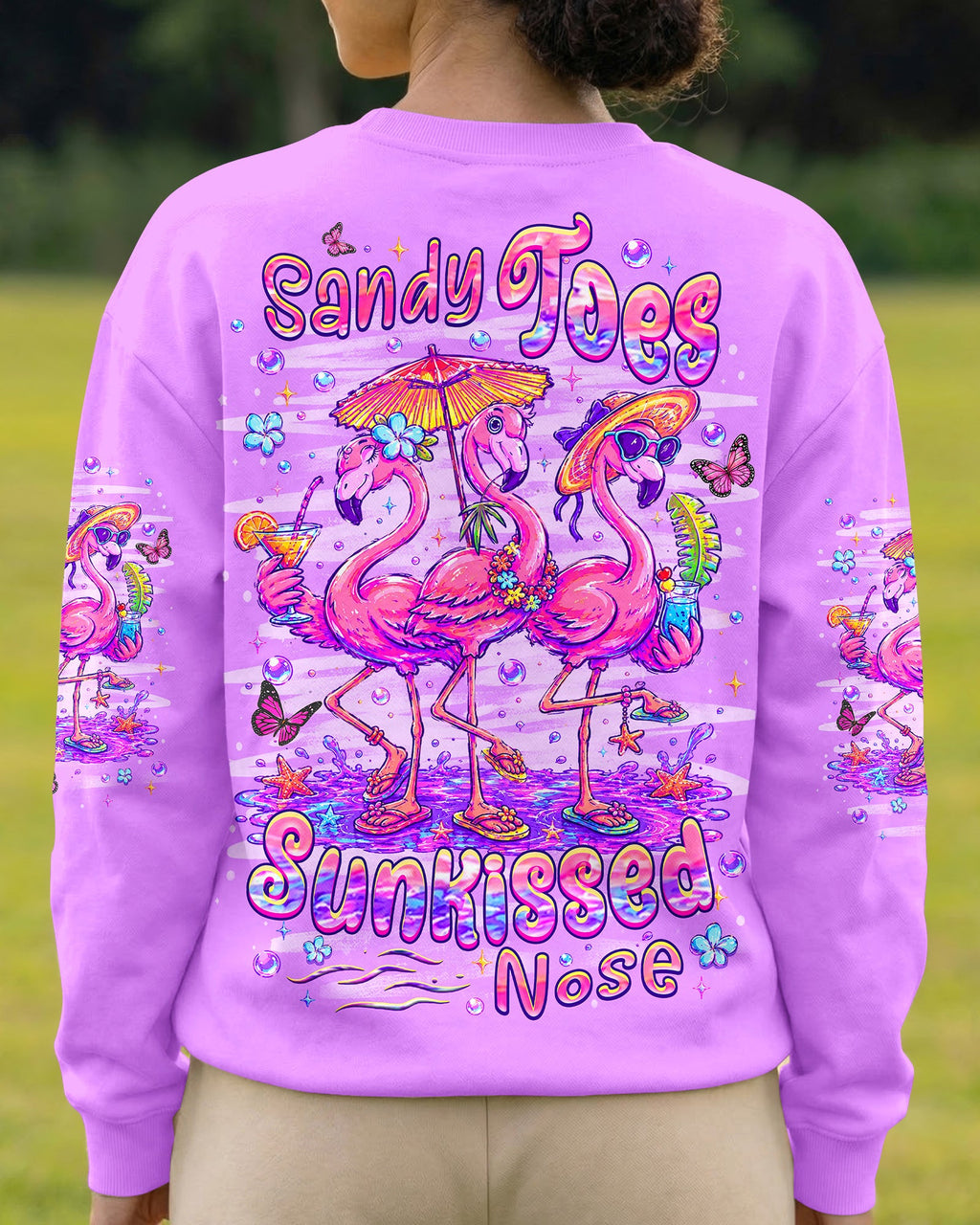SANDY TOES SUNKISSED NOSE FLAMINGO ALL OVER PRINT -  TLHN2206265