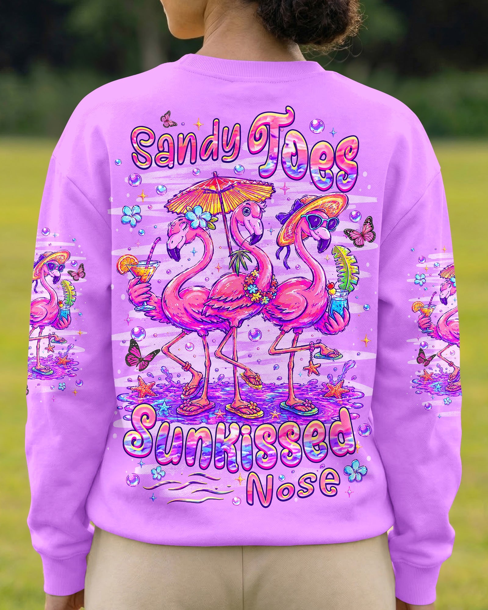 SANDY TOES SUNKISSED NOSE FLAMINGO ALL OVER PRINT -  TLHN2206265