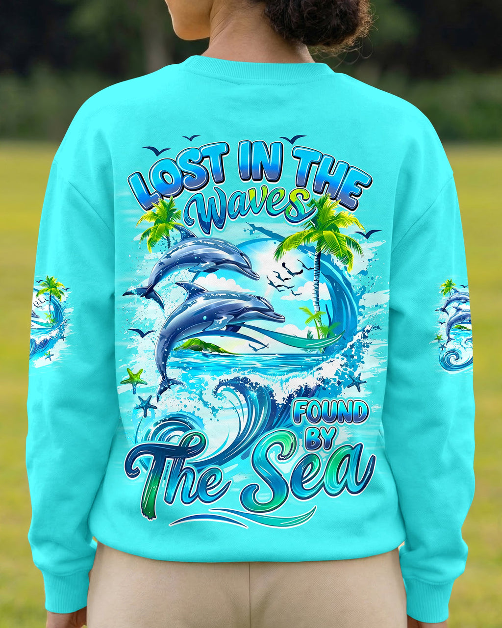 LOST IN THE WAVES FOUND BY THE SEA ALL OVER PRINT - TYQY2705262