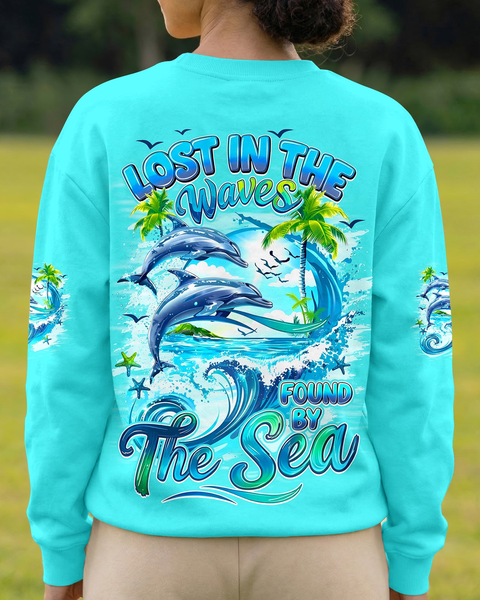LOST IN THE WAVES FOUND BY THE SEA ALL OVER PRINT - TYQY2705262
