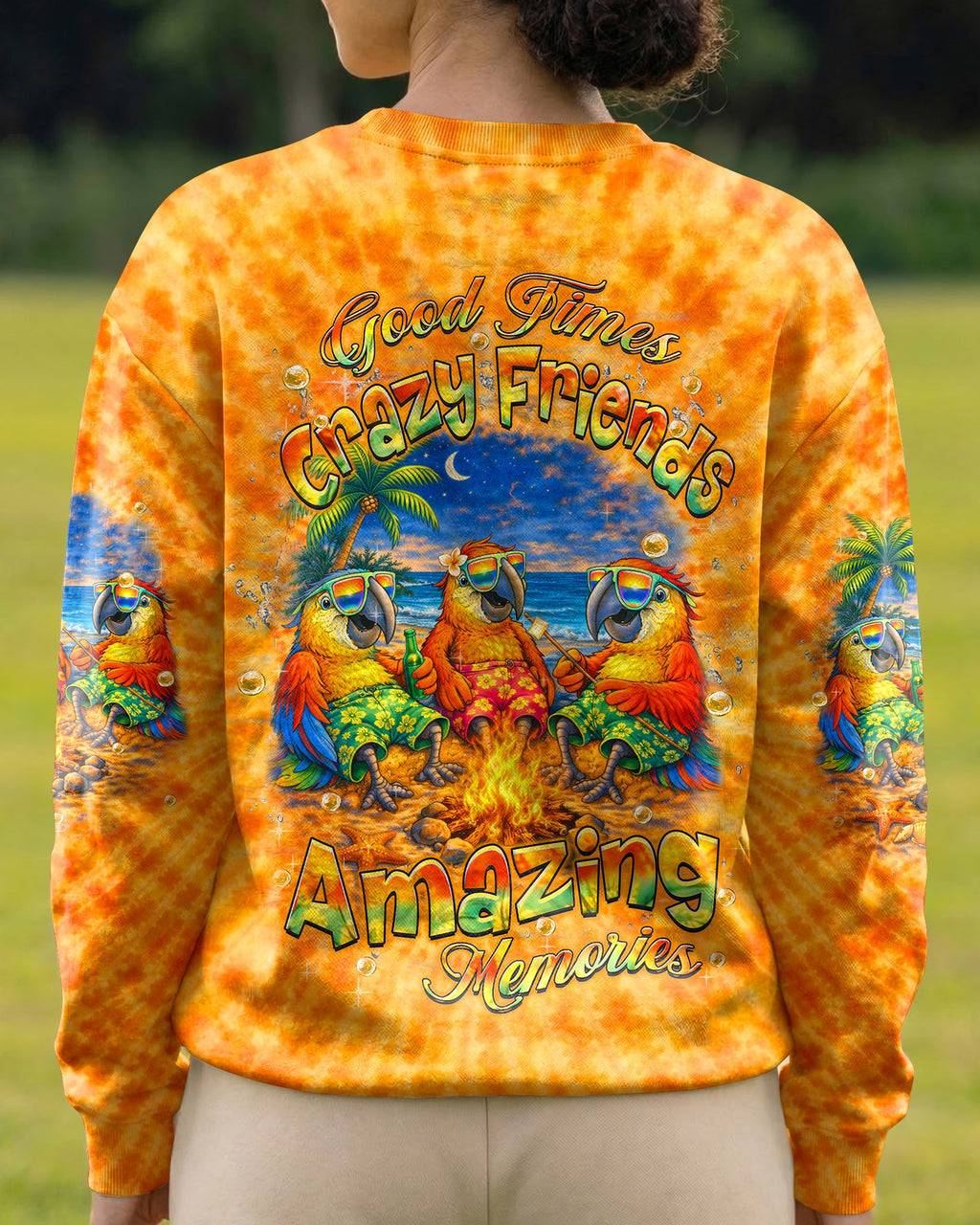 GOOD TIMES CRAZY FRIEND PARROT ALL OVER PRINT - TLHN0604262